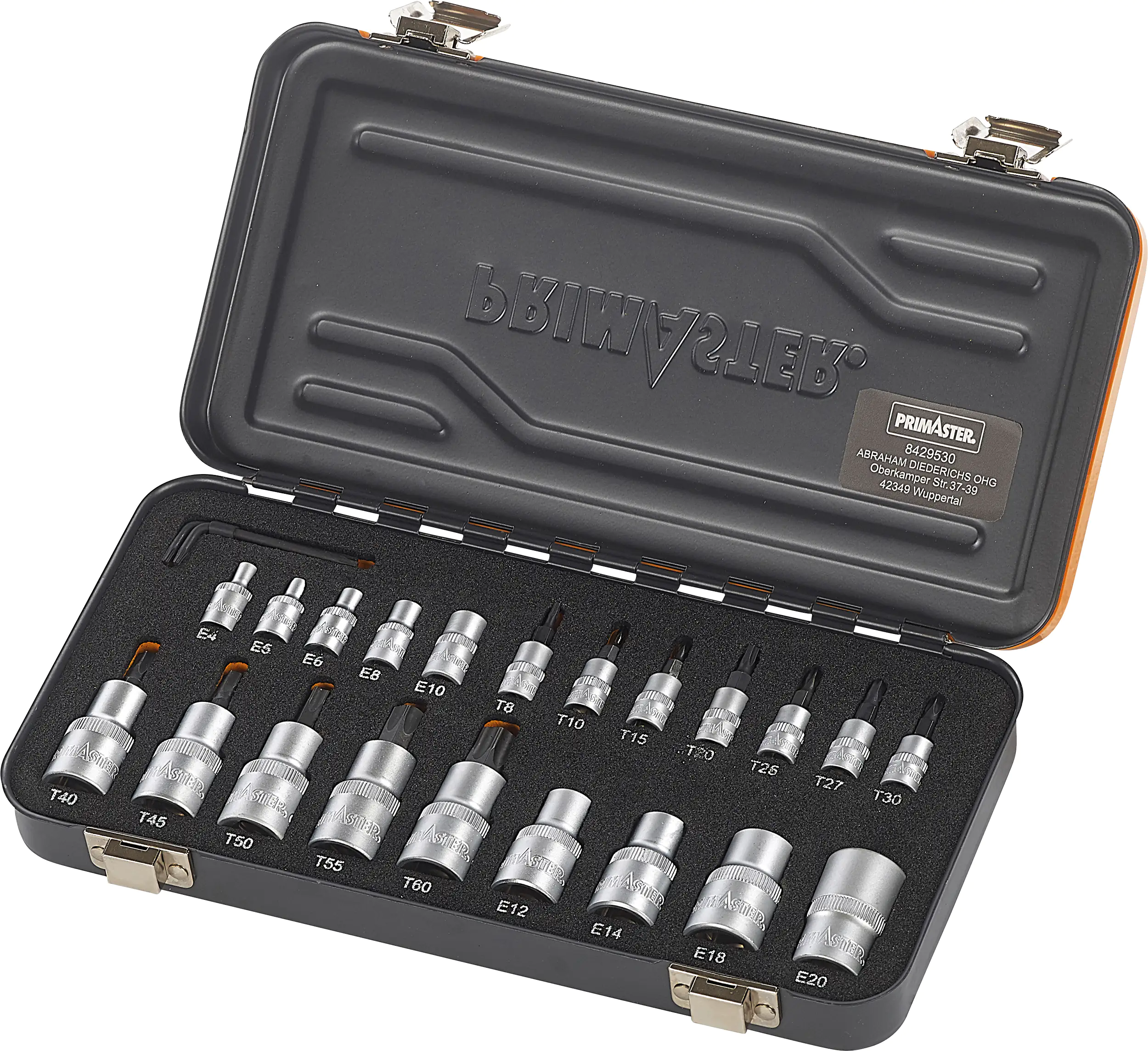 Primaster-Mechaniker-Bit-Steckschlüssel-Set STB24 24-teilig 1/4" 1/2"