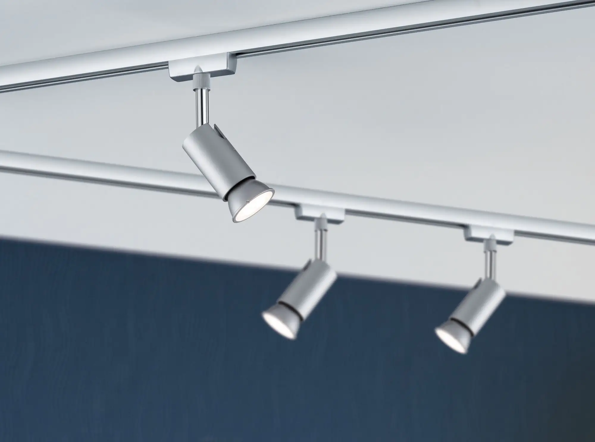 Paulmann URail Schienenspot Pure l chrom-matt 11 x 5,8 cm GU10 10 W dimmbar