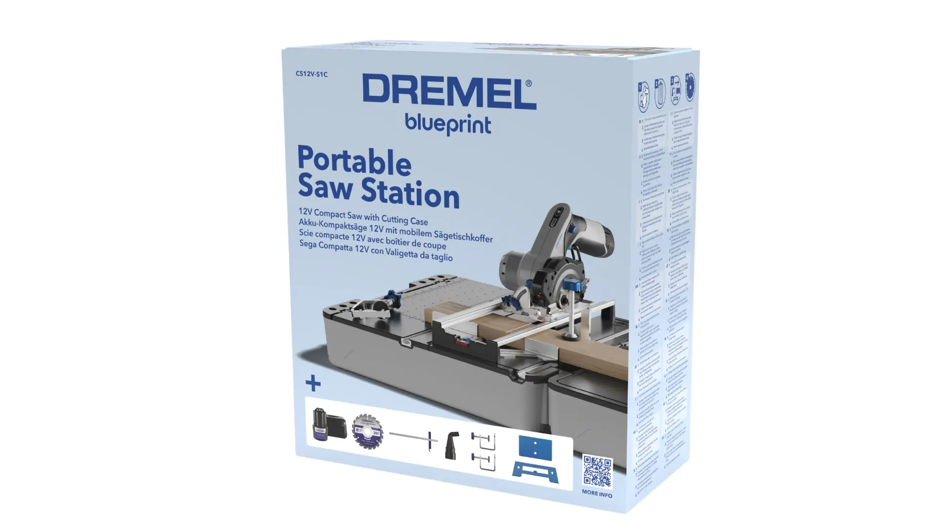 Dremel Blueprint Mobile Sägestation CS12V-S1C Kreissäge + Sägetisch-Koffer