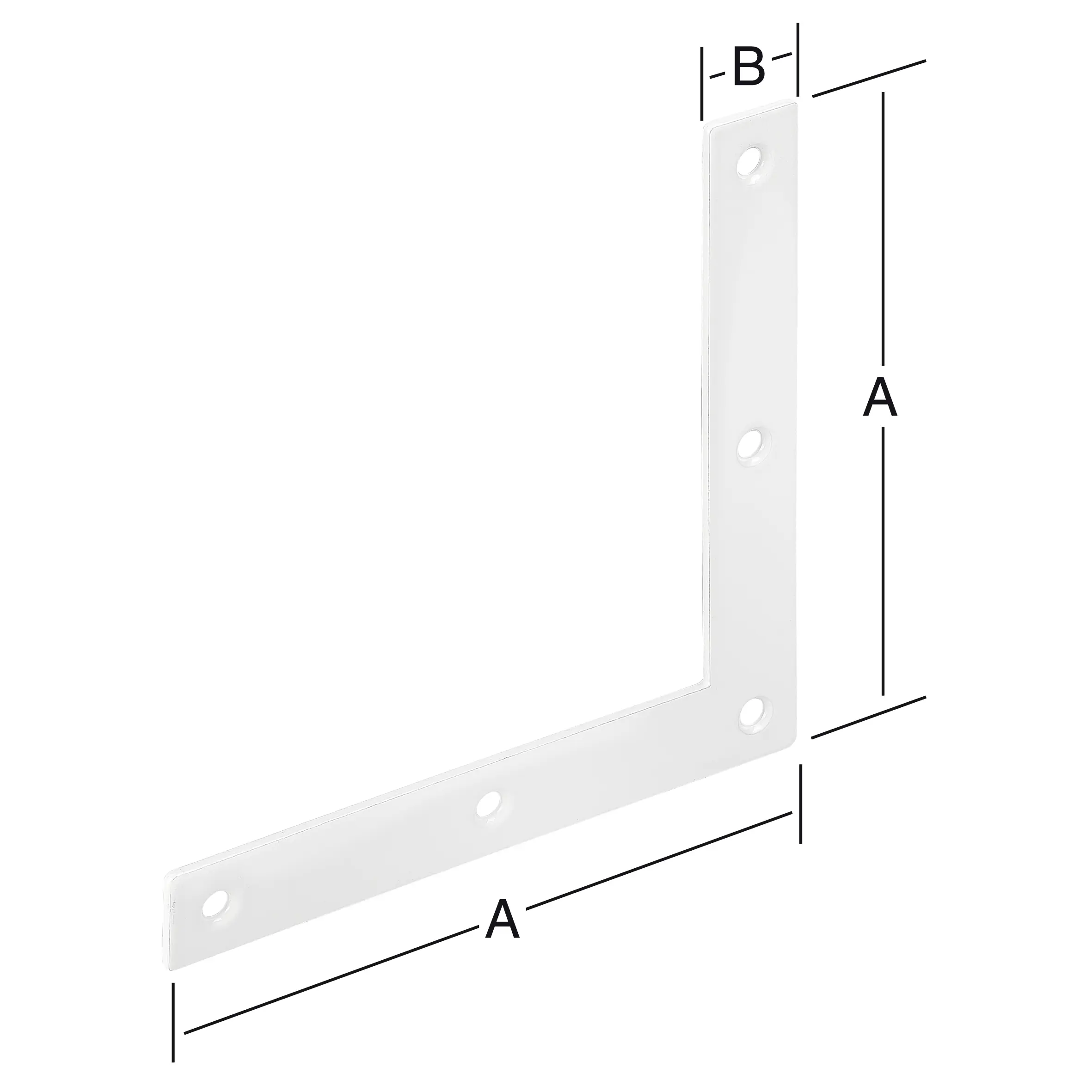 Vormann Eckwinkel weiß 100 x 15 mm