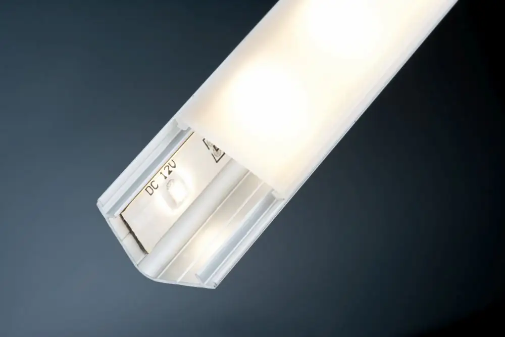 Paulmann Delta Profil mit Diffusor 2 m Alu eloxiert Satin Alu/Kunststoff