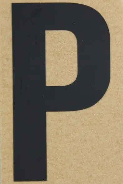 Conacord Klebebuchstabe "P" 65 x 100 mm