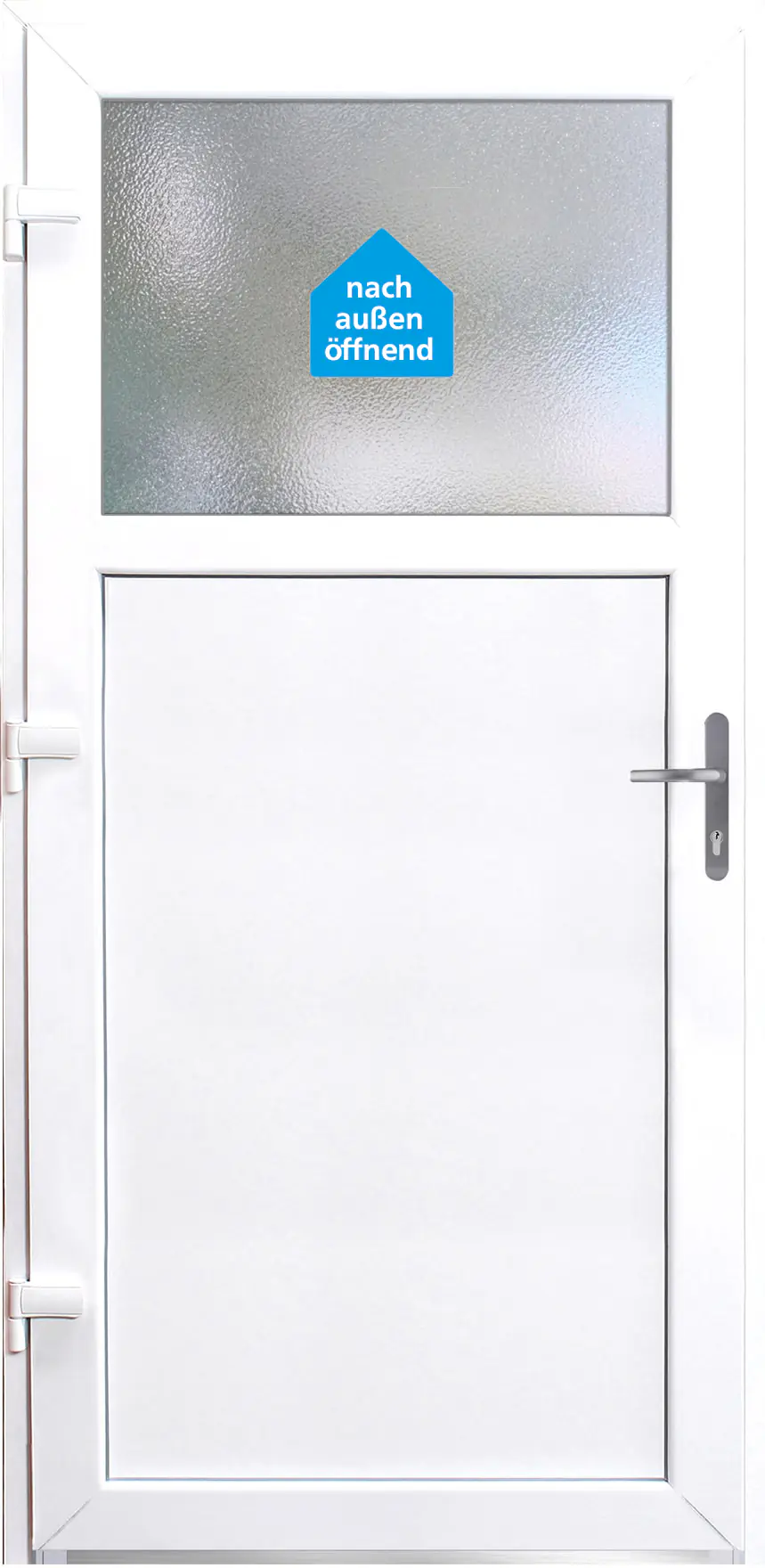 Panto Nebeneinganstür Kunststoff Modell K504 98 x 198 cm DIN links weiß
