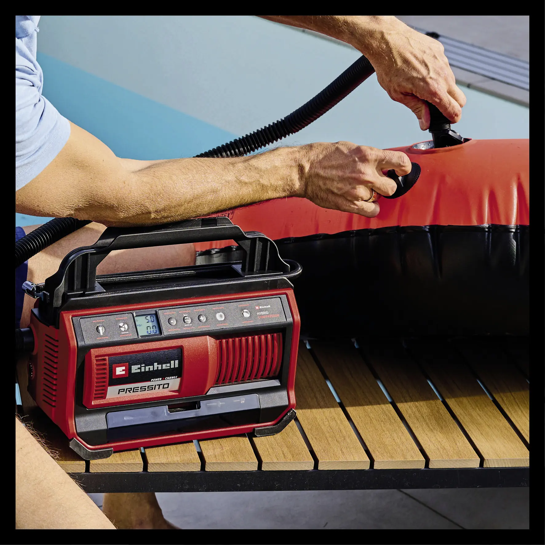 Einhell Expert Hybrid-Kompressor PRESSITO 18/25 Solo 18 V