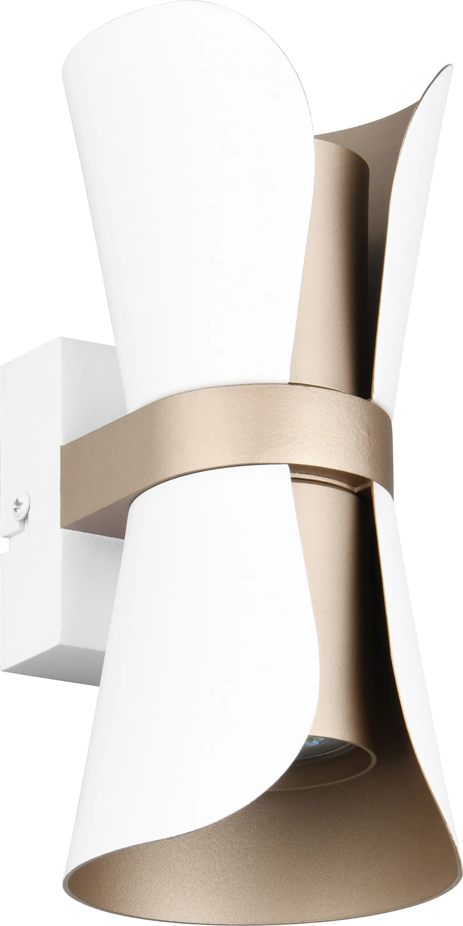 Trio Leuchten LED Wandleuchte Coat GU10 weiß gold Metall