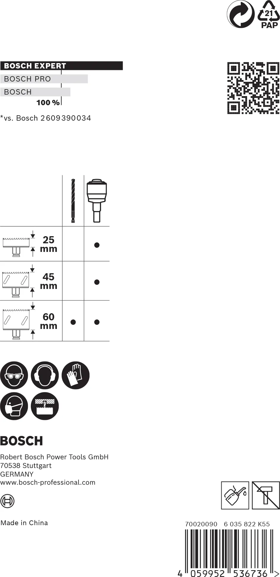 Bosch Expert Power Change Plus Aufsteckhalter für das Lochsägensystem