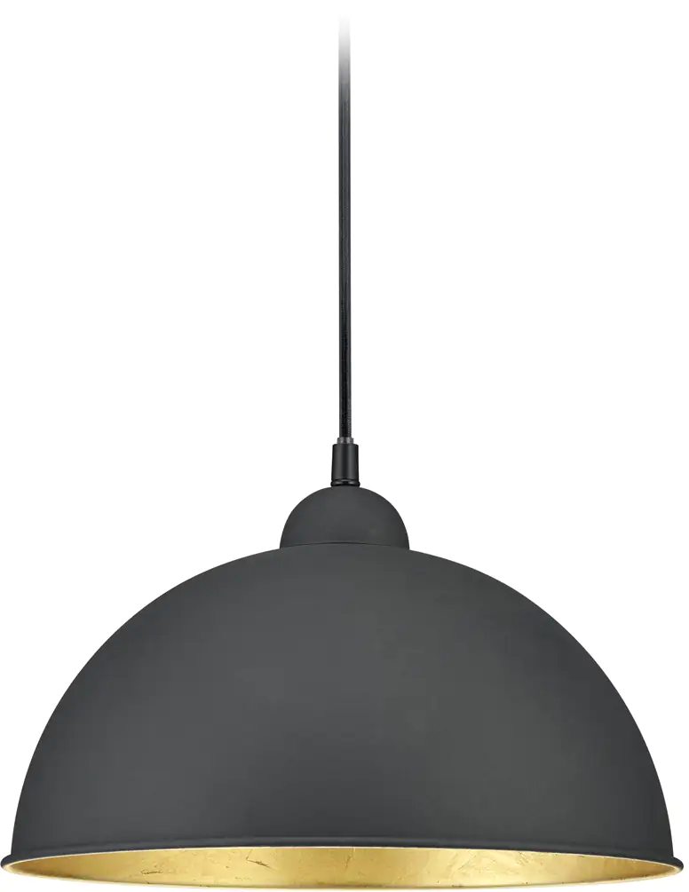 Trio Leuchten Pendelleuchte Jimmy DUOline E27, schwarz / gold