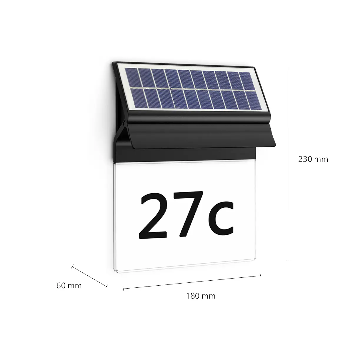 Philips Solar Wandleuchte Enkara 24 x 19 x 6,8 cm schwarz