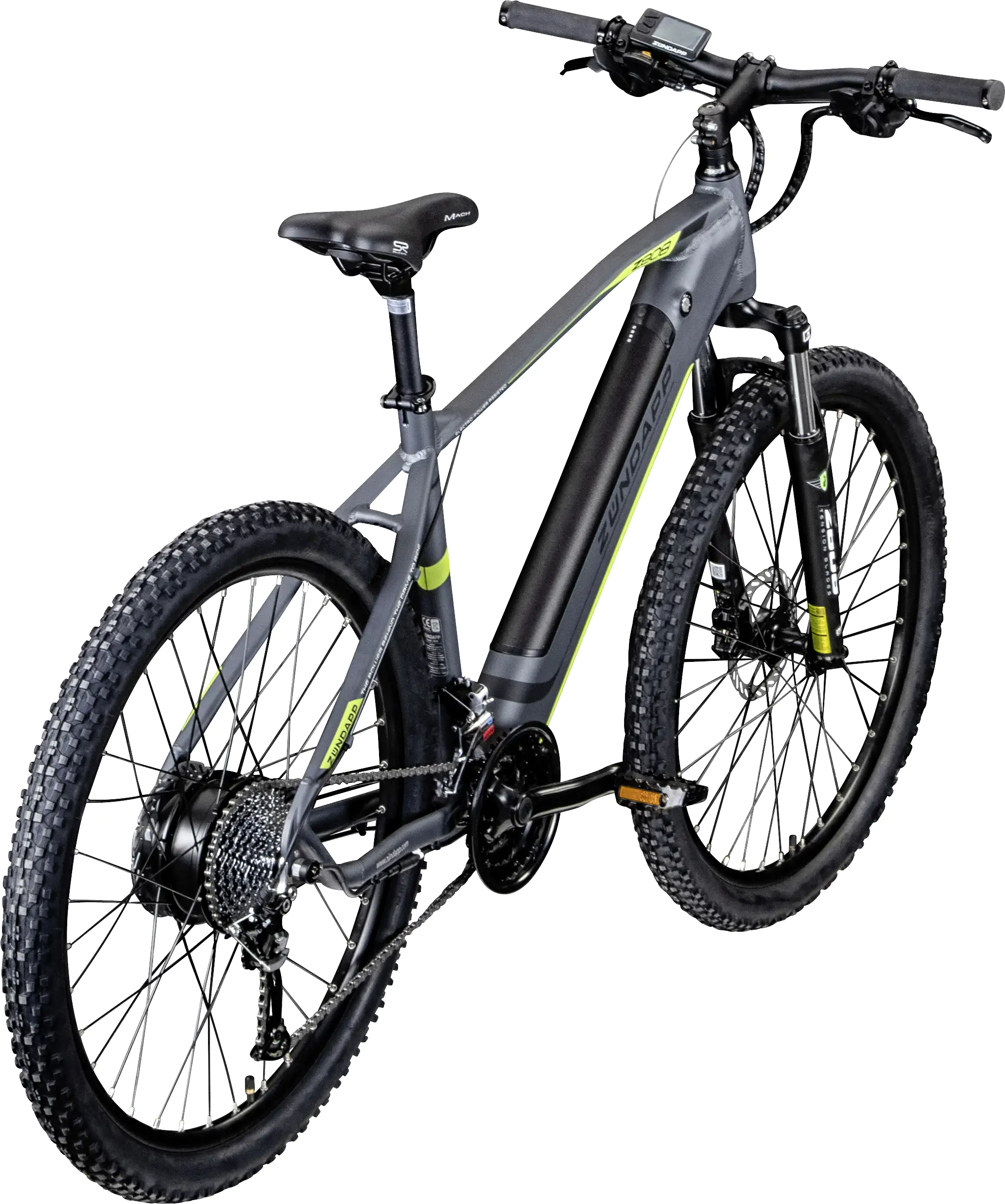 Zündapp E-Bike MTB Z808 27,5 Zoll 10-Gang 550 Wh schwarz grün