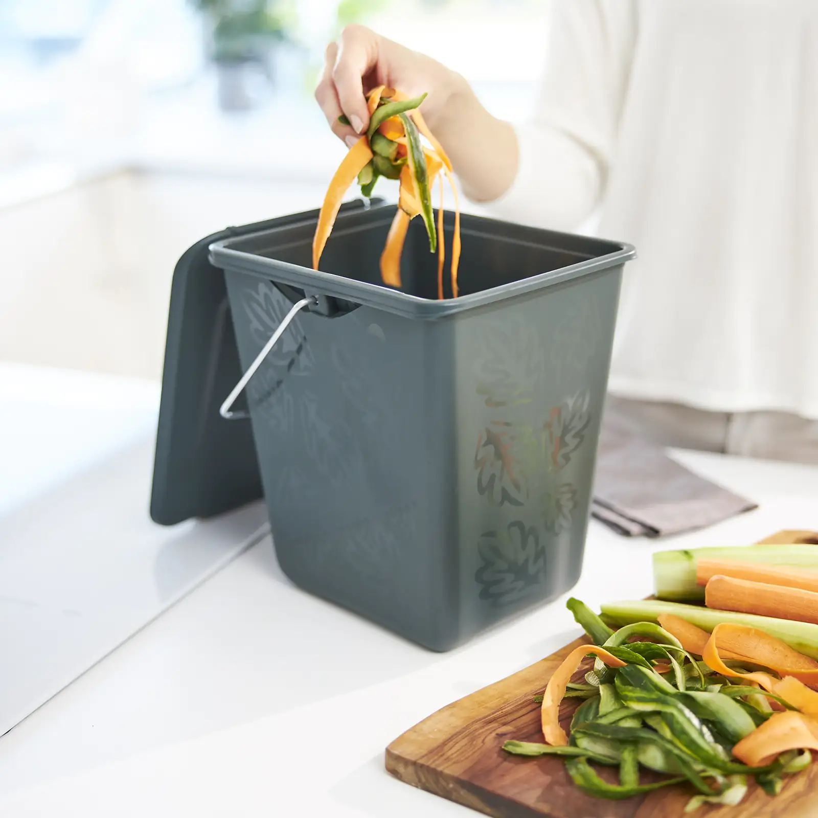 Komposteimer Greenline 7 L, 26 x 20,8 x 25 cm