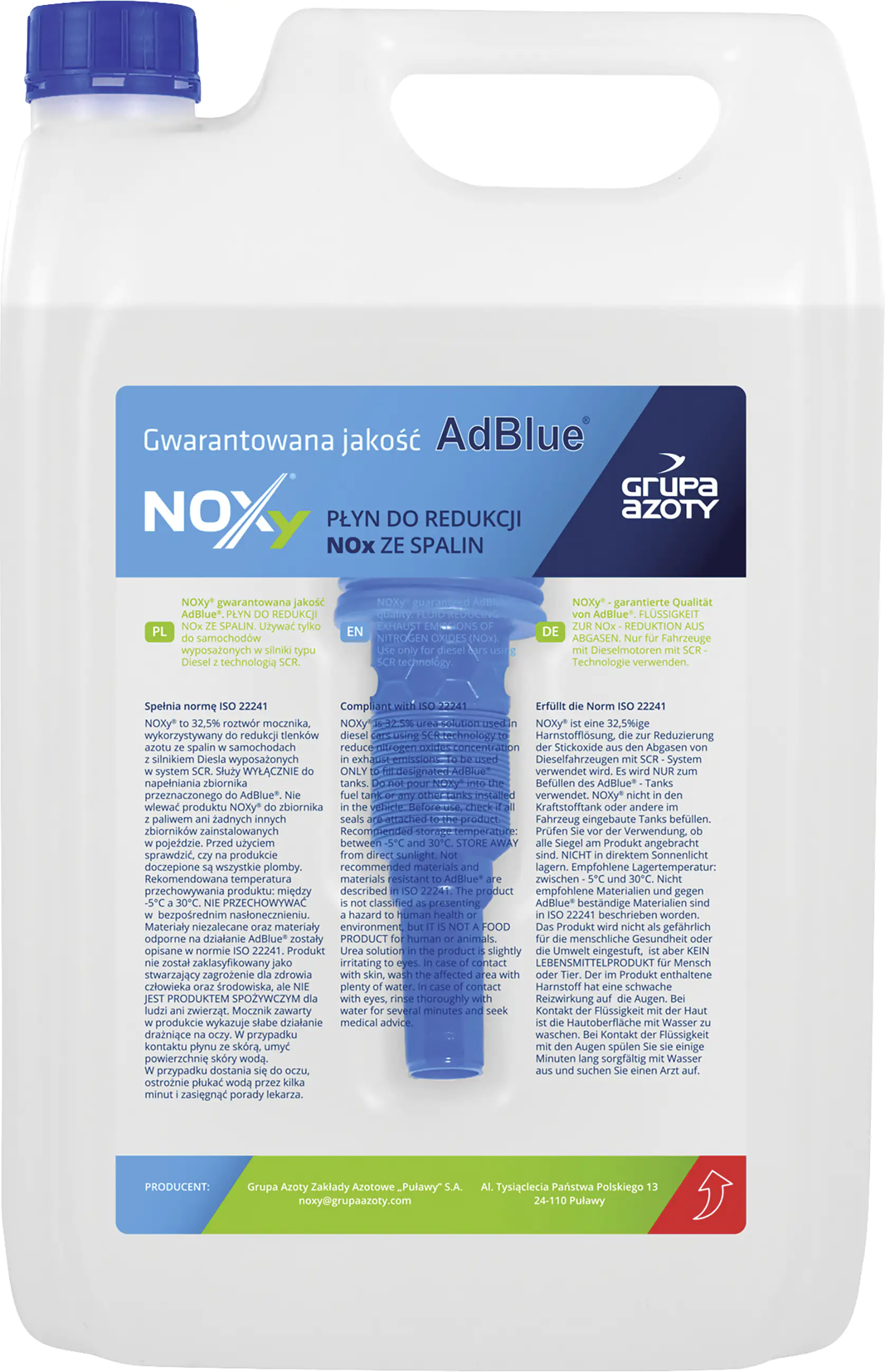 AdBlue® hochreine Harnstofflösung inkl. Einfüllschlauch 5 L