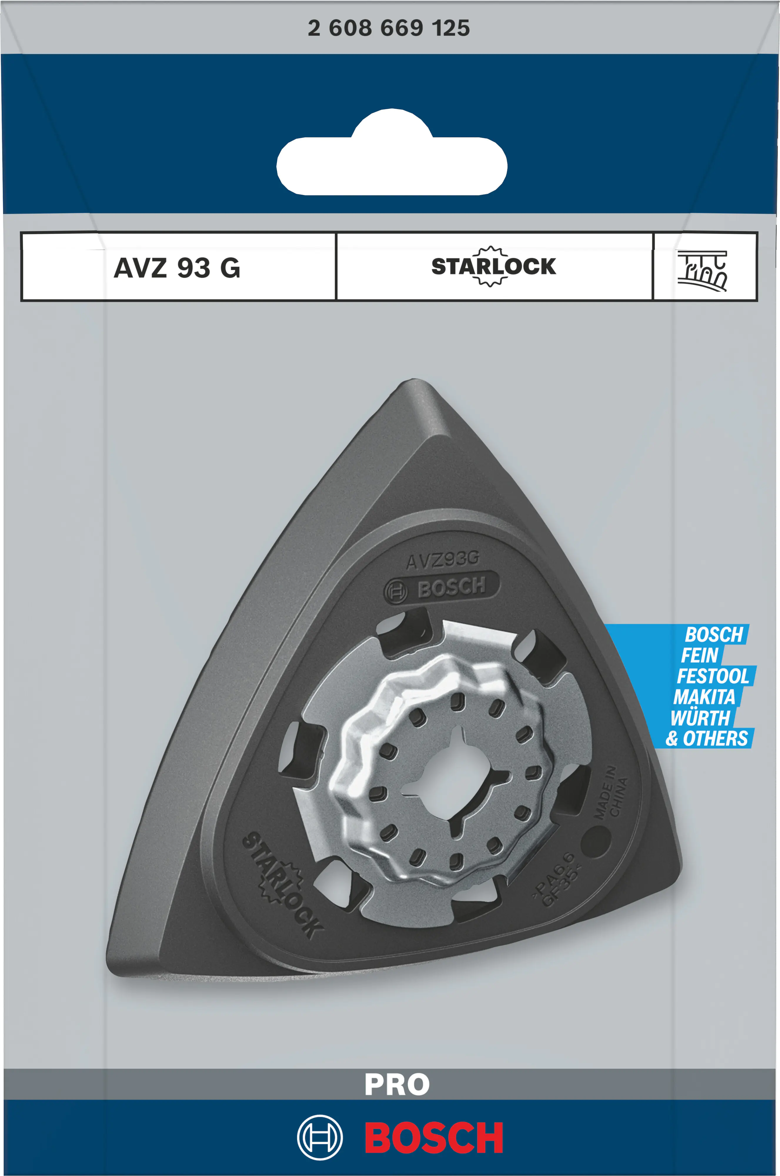 Bosch PRO Schleifplatte AVZ Schleifteller 93 mm 