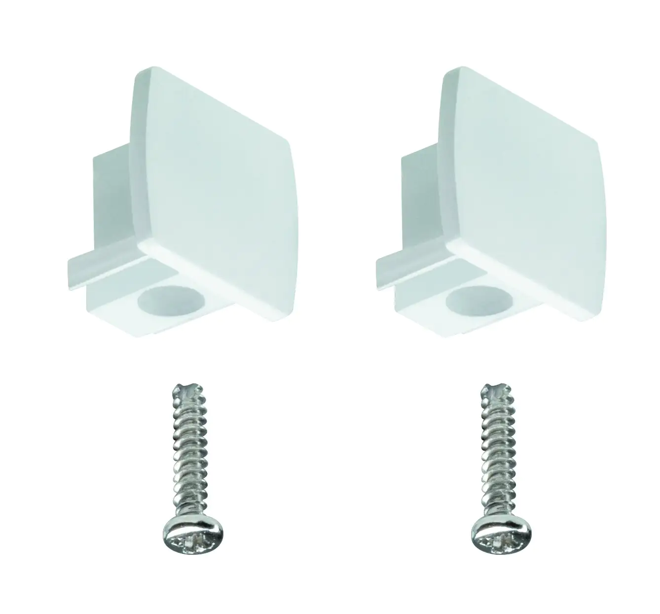 Paulmann URail Universal Endkappen 2er Pack weiß 1,3 x 2,1 cm