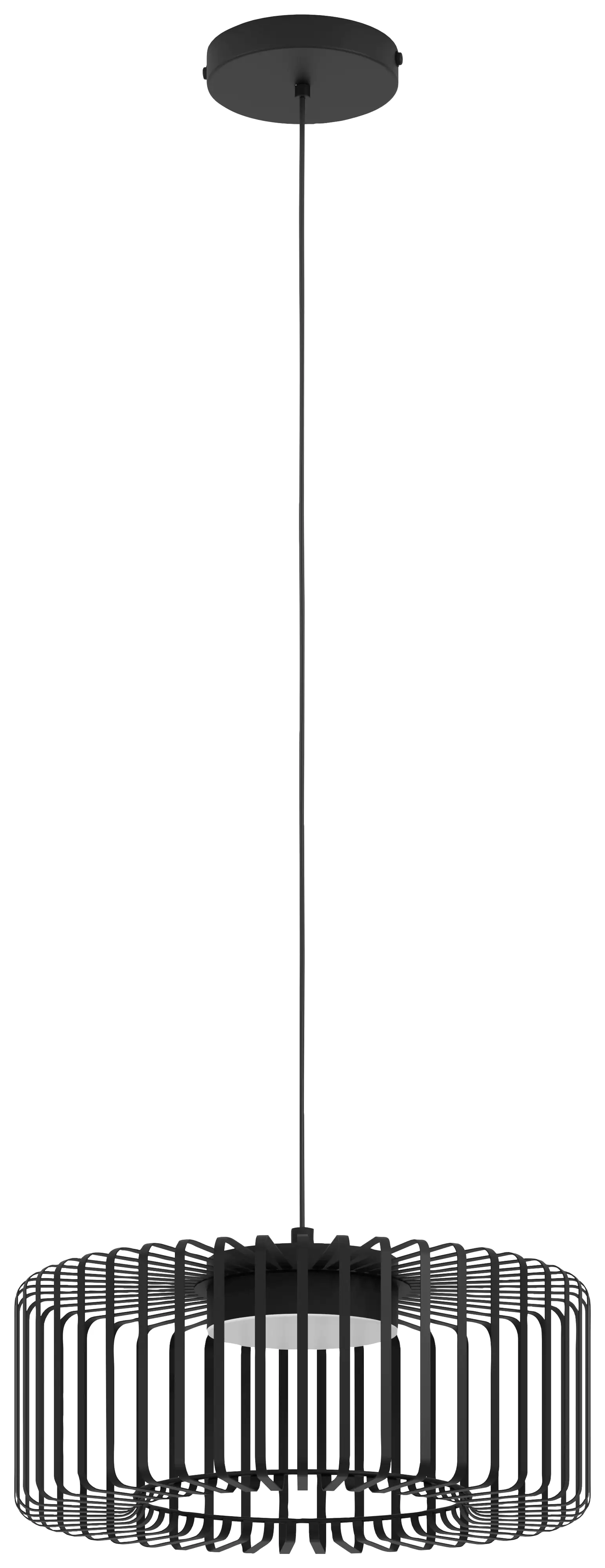 Eglo Connect LED Pendelleuchte Ginestrone-Z schwarz 45 x 110 cm