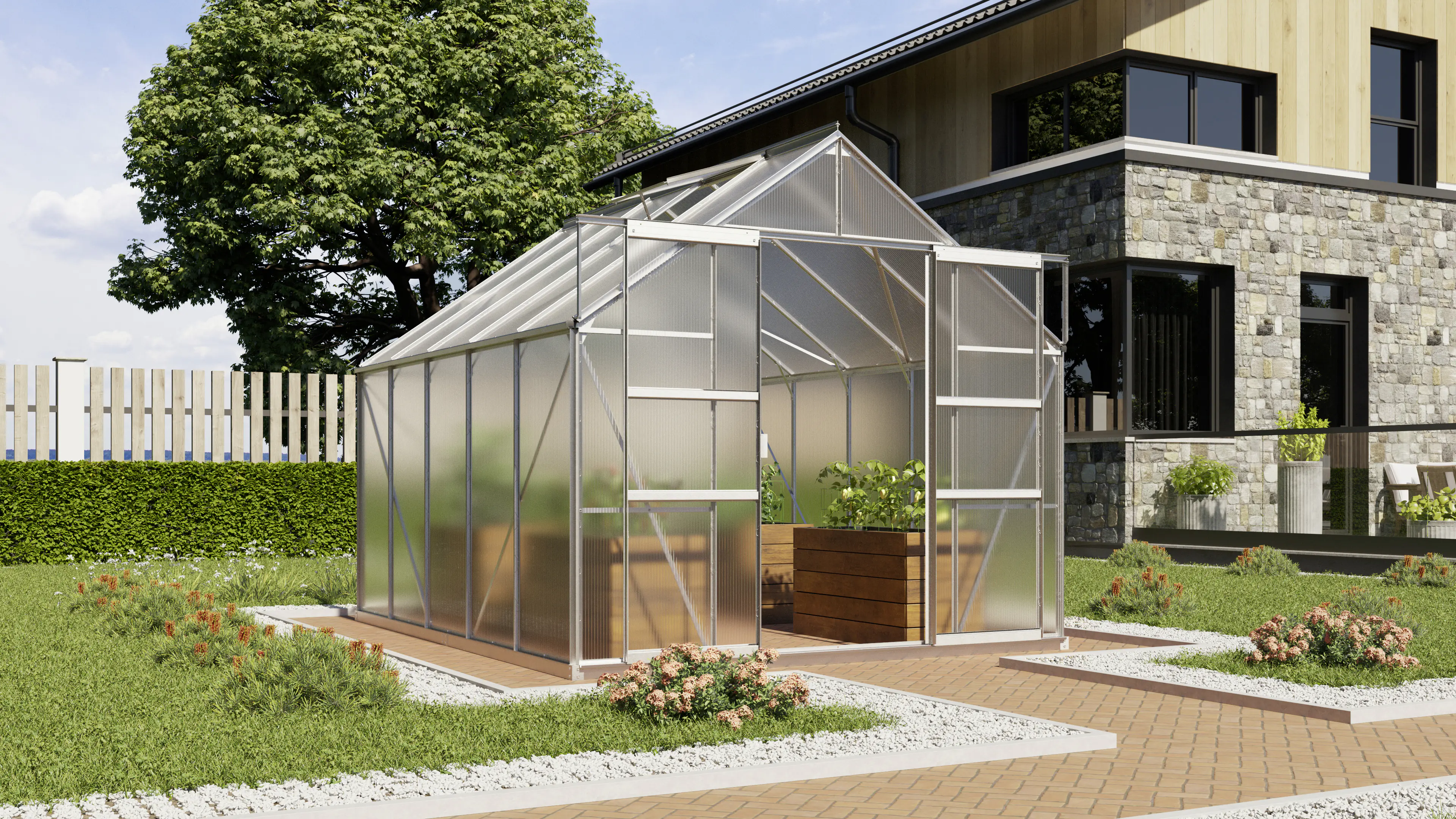 Vitavia Gewächshaus Mars 8300 254 x 317 cm 6 mm HPK