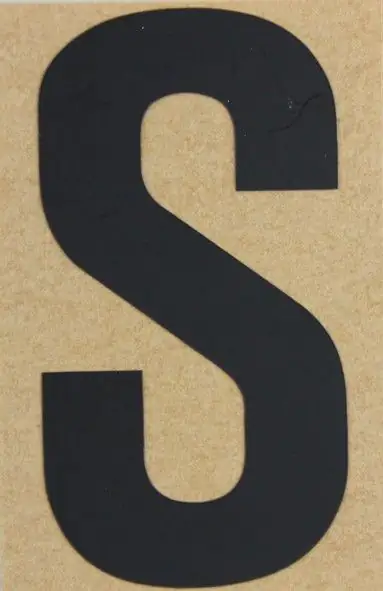 Conacord Klebebuchstabe "S" 65 x 100 mm