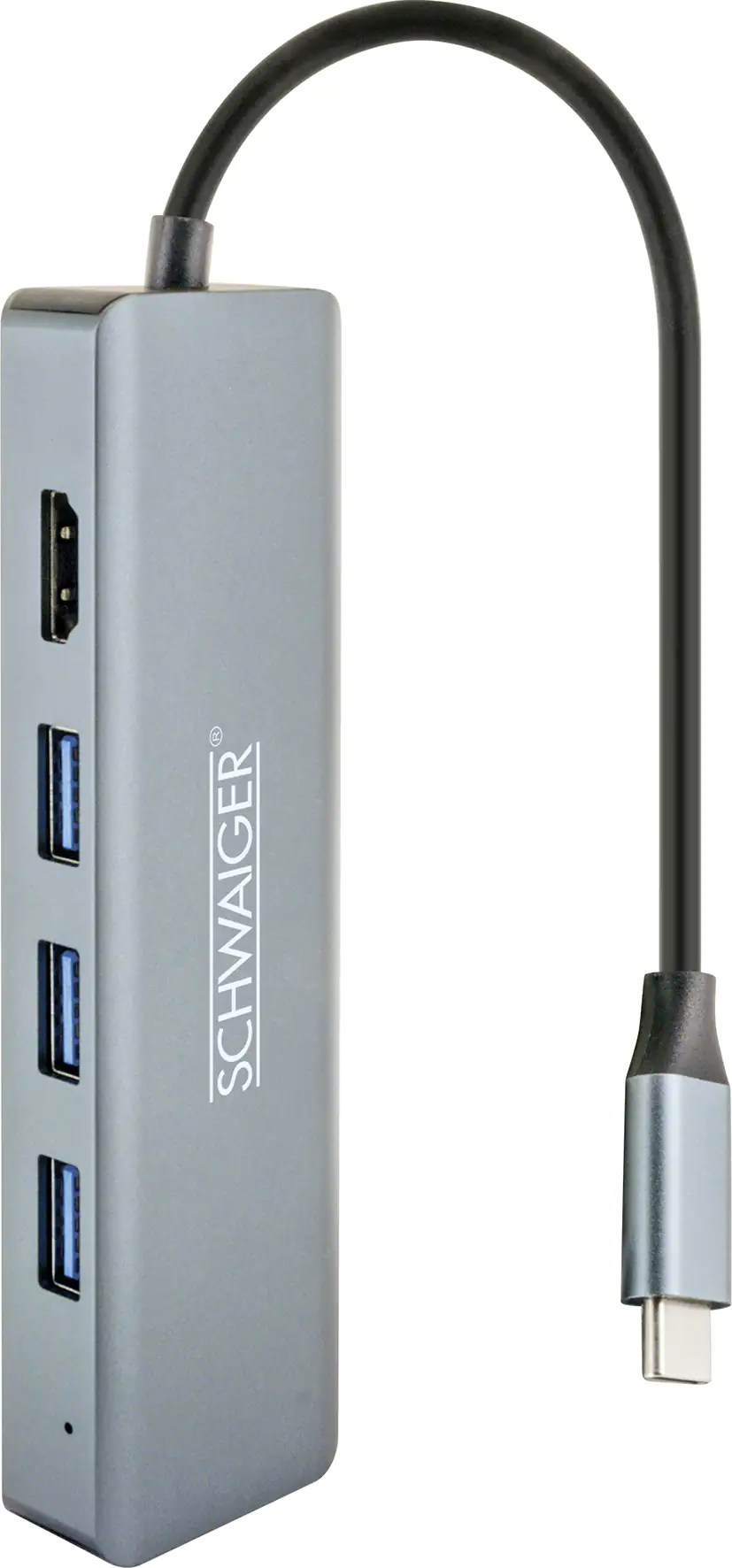 Schwaiger USB 3.0 HUB schwarz