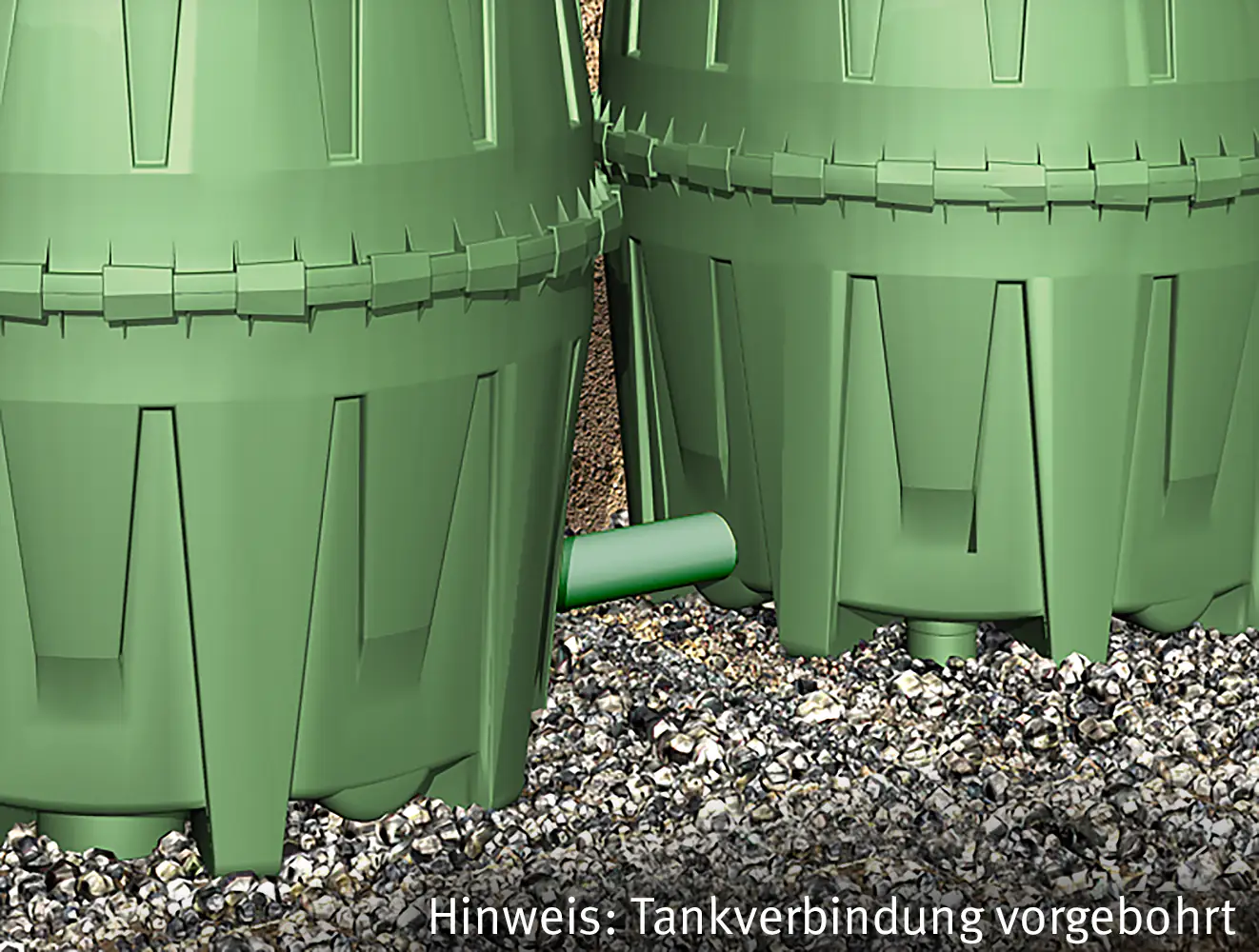 4rain Regenwasser Tank-Set Herkules 3.200 l, grün
