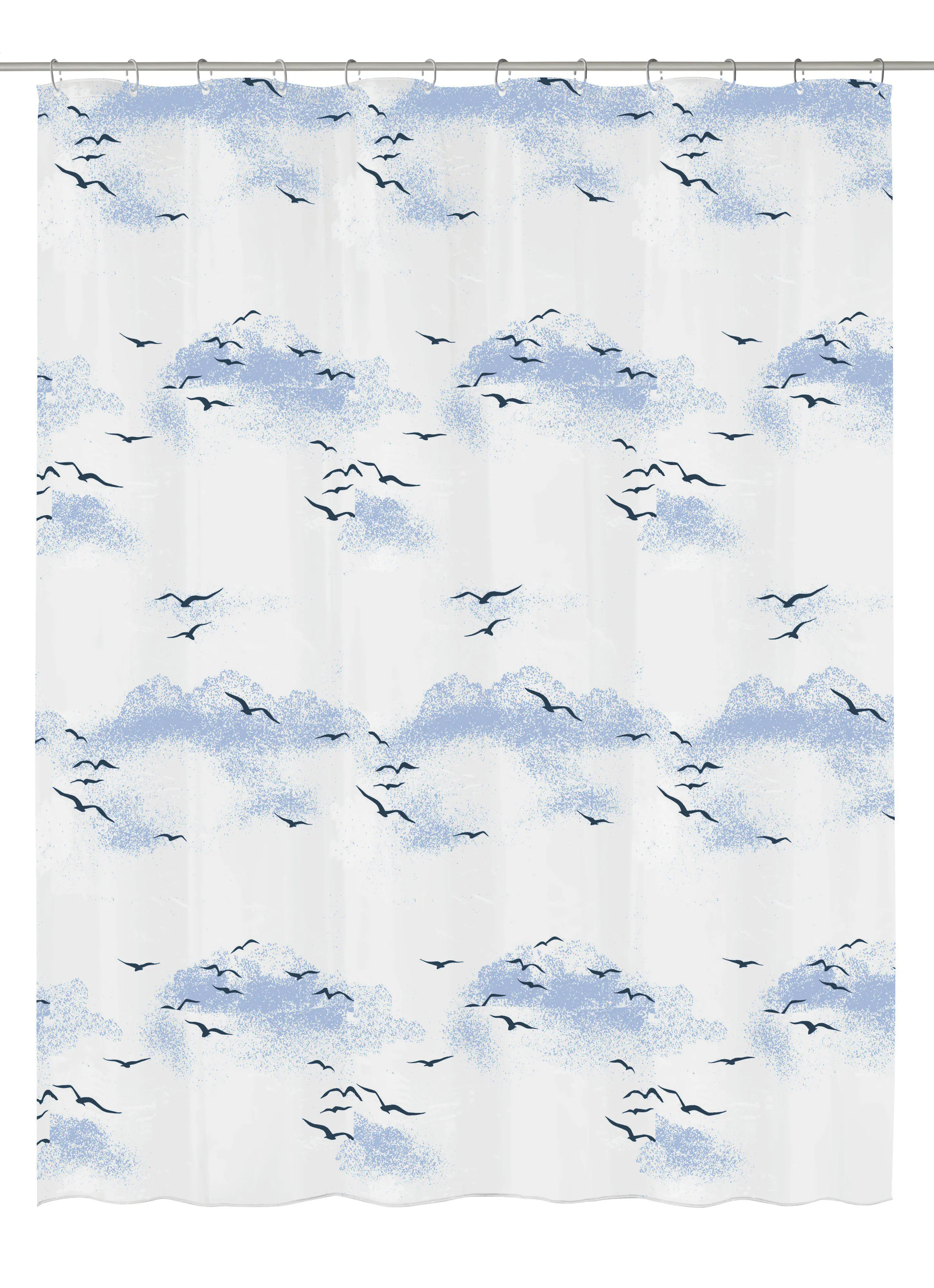 Kleine Wolke Duschvorhang Sky Polarblau 180 x 200cm