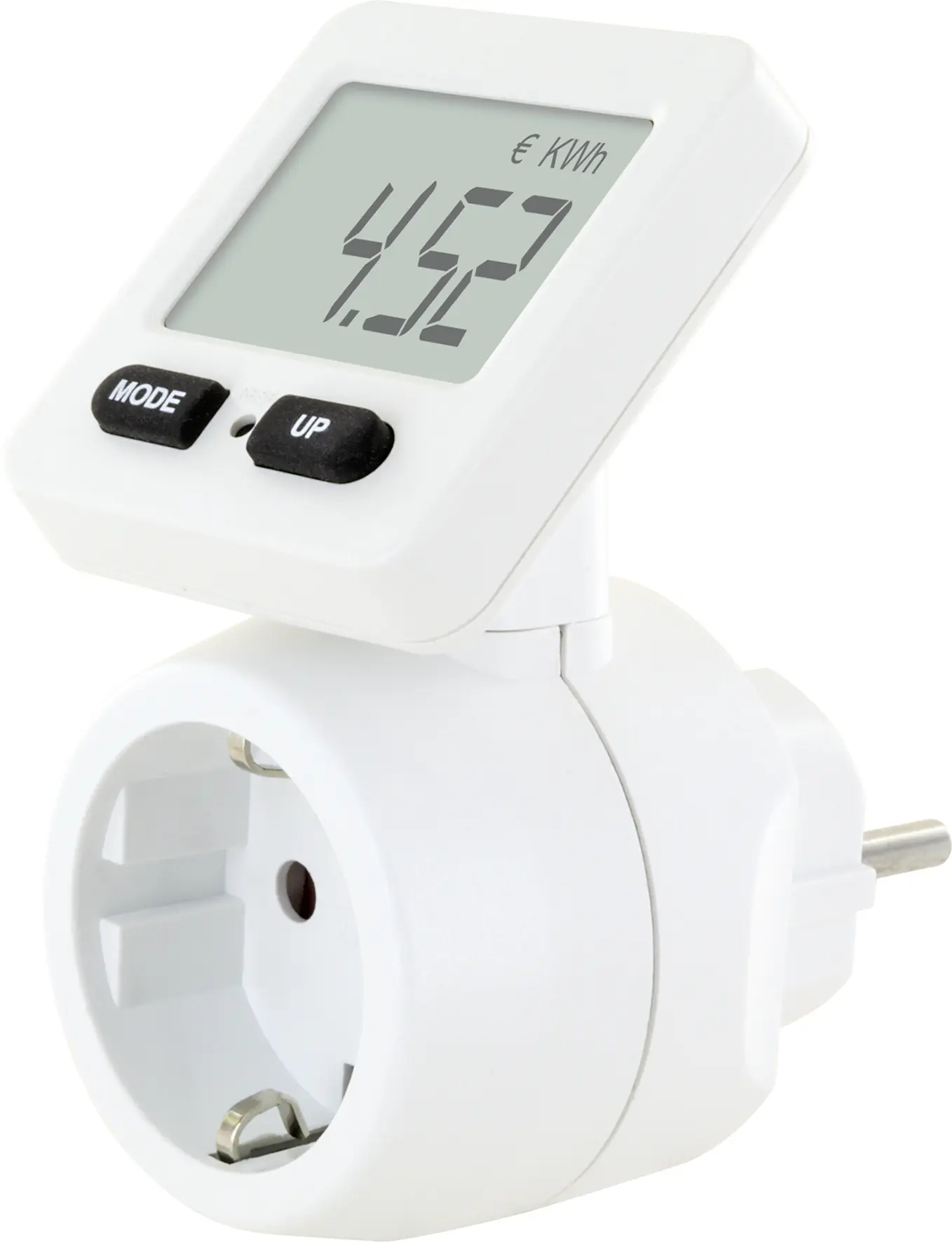 Schwaiger Energiekosten Messgerät STEM1180 Display drehbar, weiß