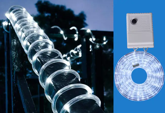 TrendLine LED-Lichterschlauch Maxi Außen 10 m warmweiß-kaltweiß mit Timer, 8 Lichteffekten