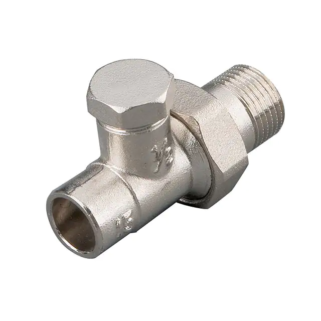 Cornat sanicomfort Heizkörperverschraubung 15 mm x 1/2", Durchgang, vernickelt