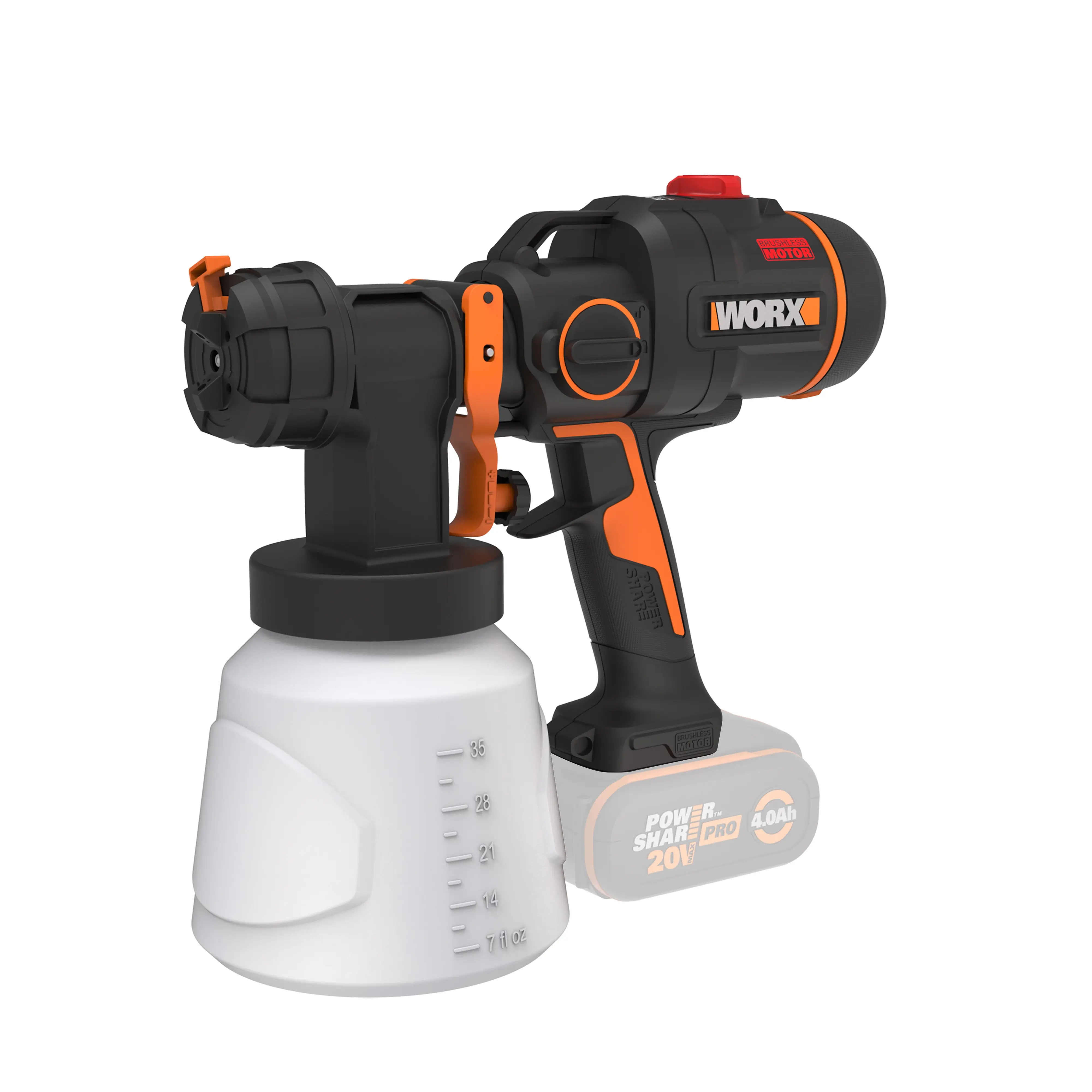 Worx NITRO Akku-Farbsprühgerät WX020.9  20 V Solo