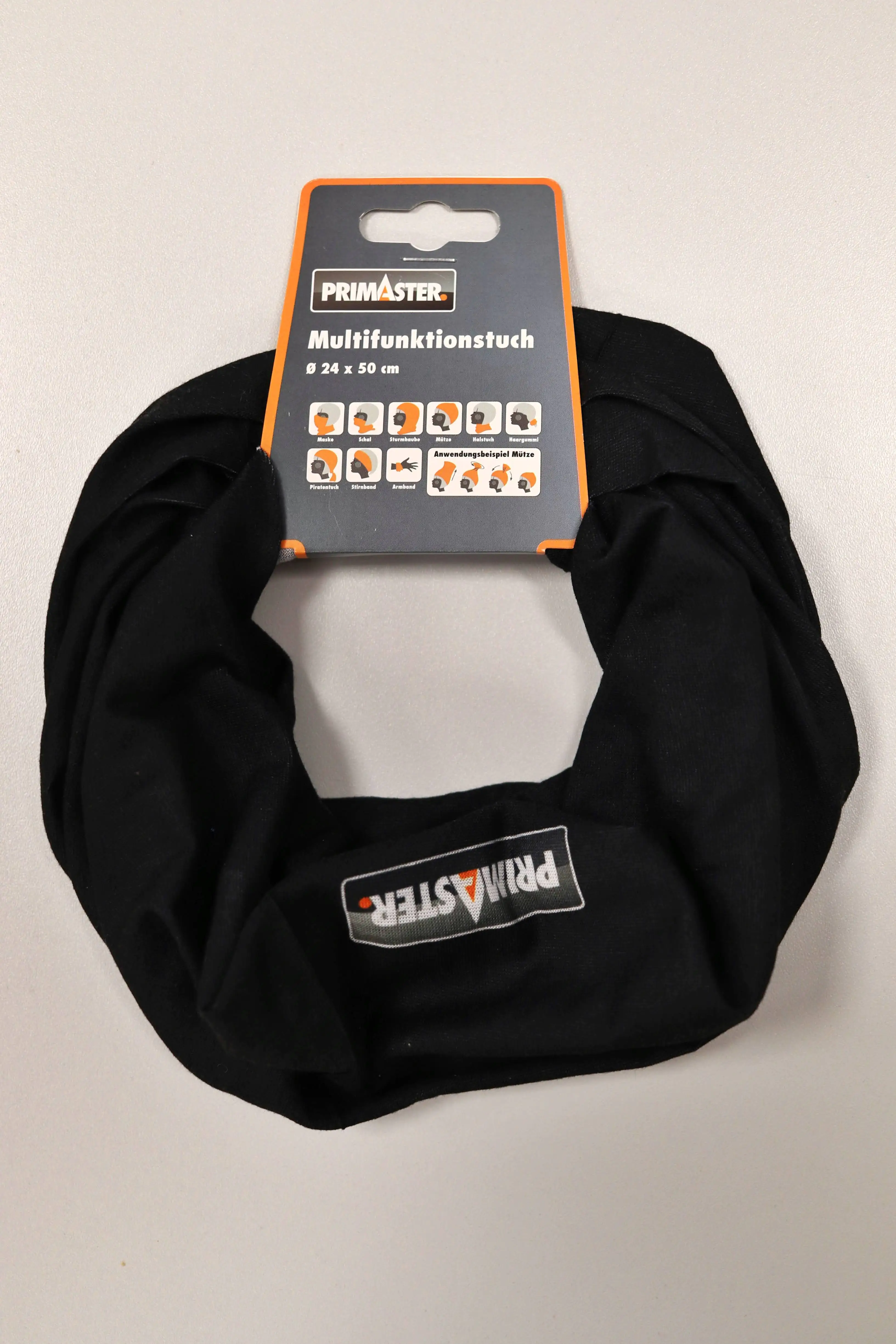 Primaster Multifunktionstuch 24x50 cm , schwarz