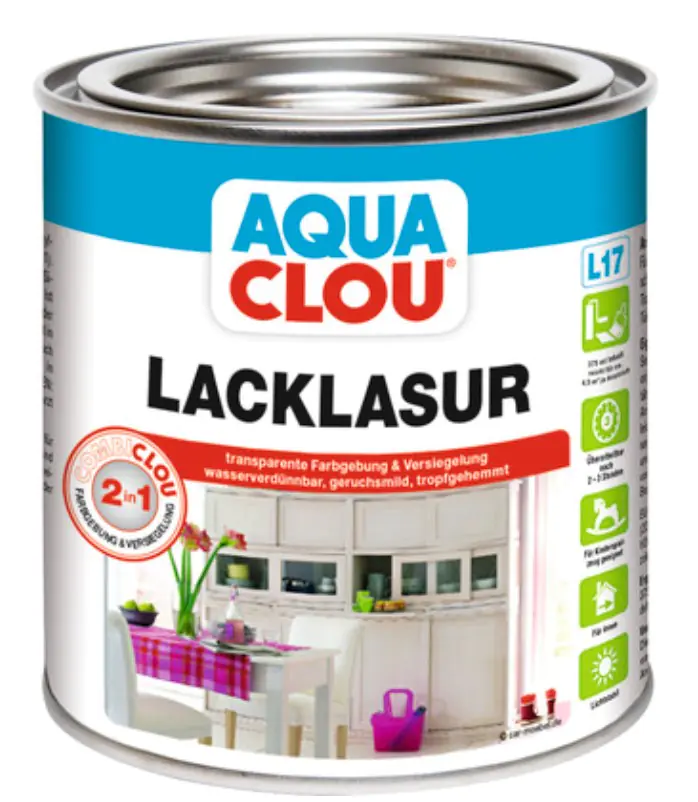 Aqua Clou Lacklasur L17 375 ml farblos seidenmatt