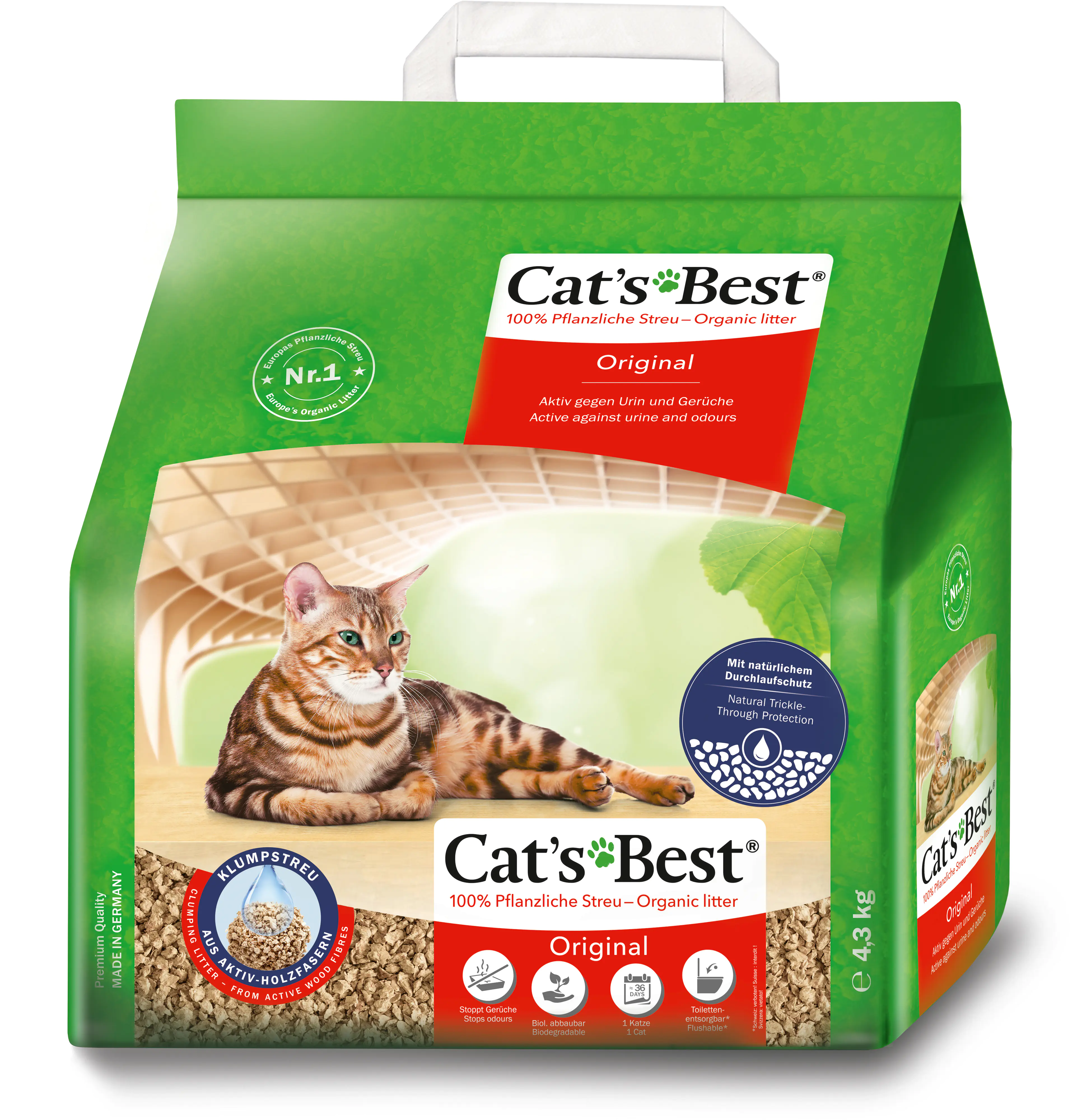 Cats Best Original Katzenstreu pflanzlich 10 L