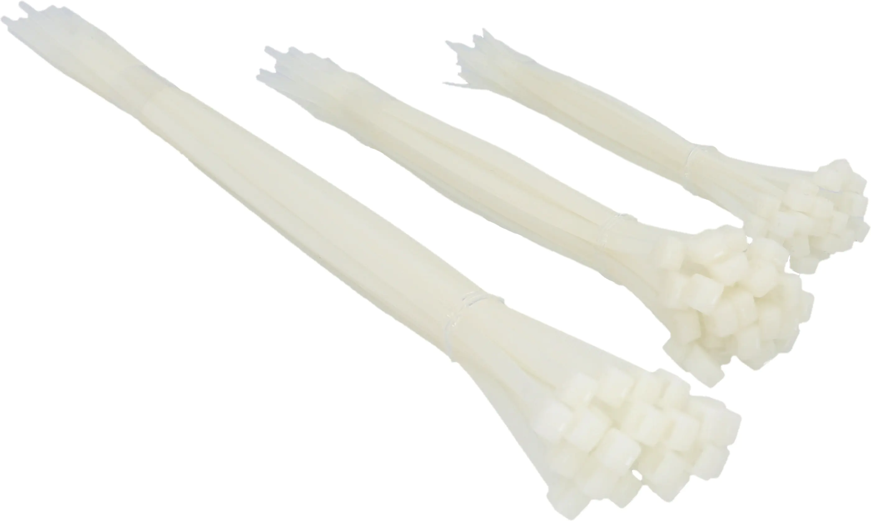 Kabelbinder-Set 3 x 25 Stück, sortiert, transparent