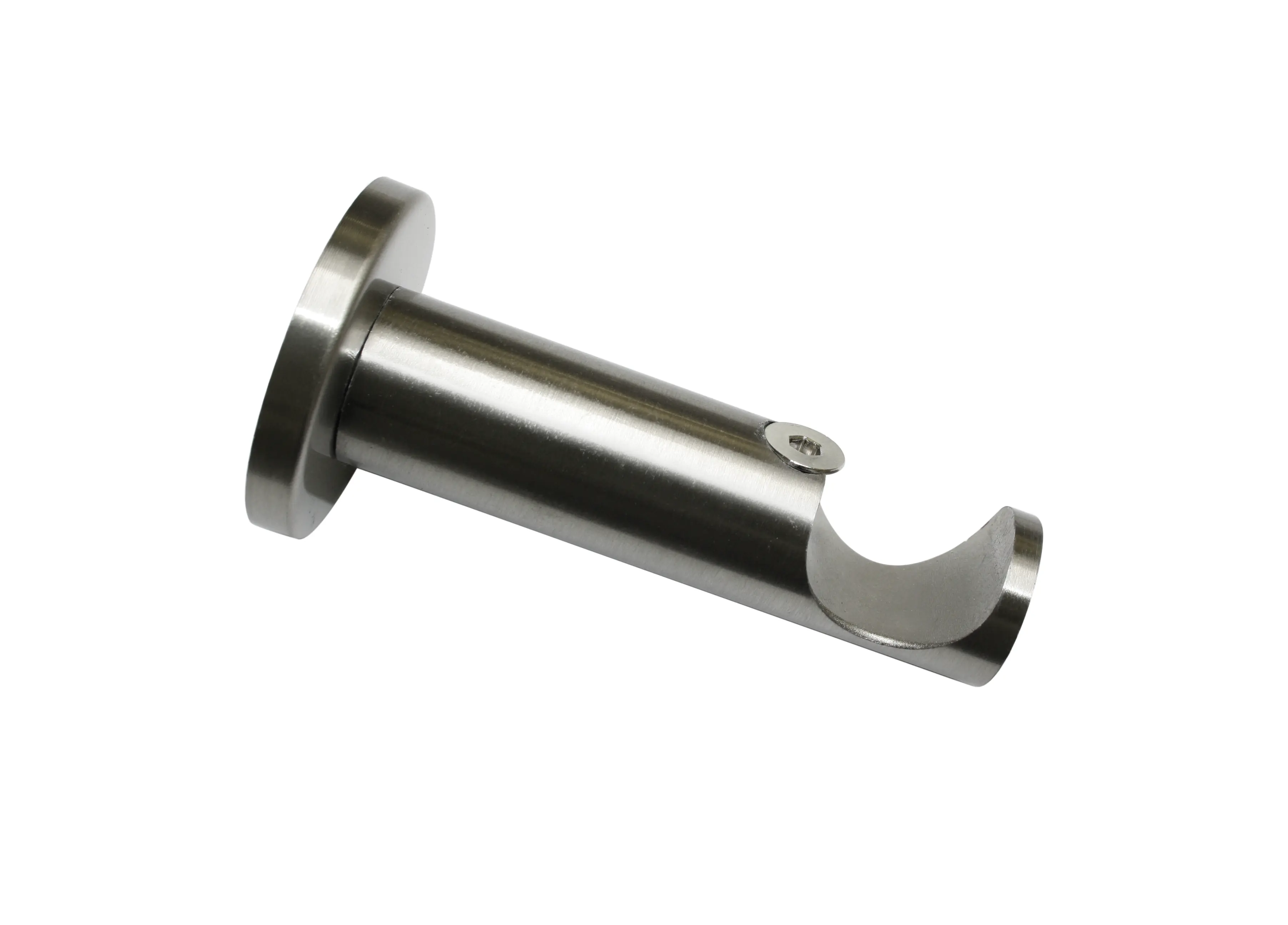Gardinia Wandträger für Gardinenstange mit Innenlauf Windsor edelstahl-optik Ø 25 mm