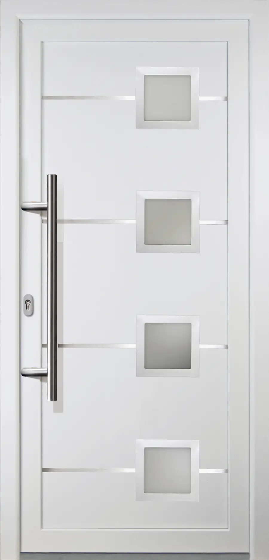 Meeth Haustür Signum Aluminium Modell 88 88 x 200 cm, DIN links, weiß