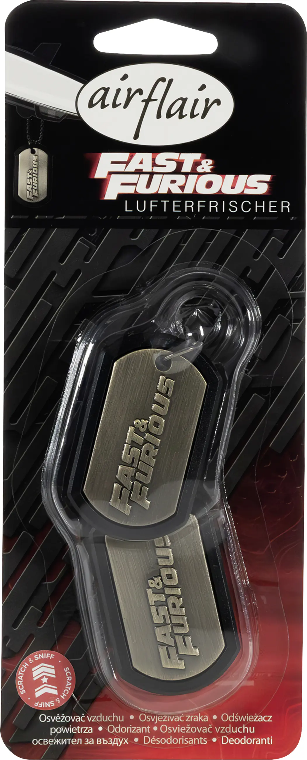 airflair Fast&Furious Dog Tag Schwarze Lakritze & Gewürze