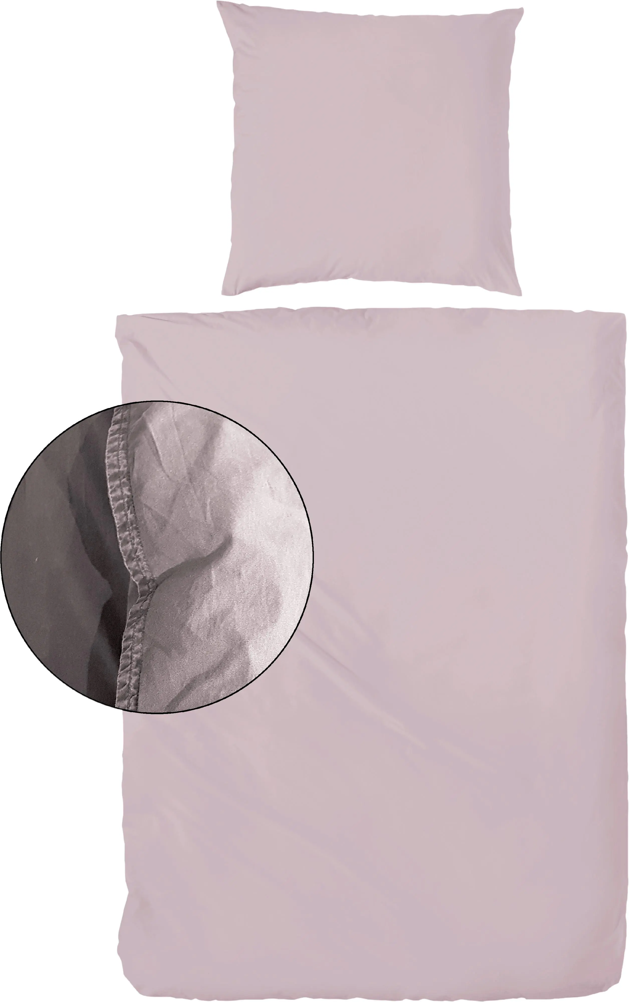 Vario Bettwäsche Renforce Stone washed rose 135 x 200 cm