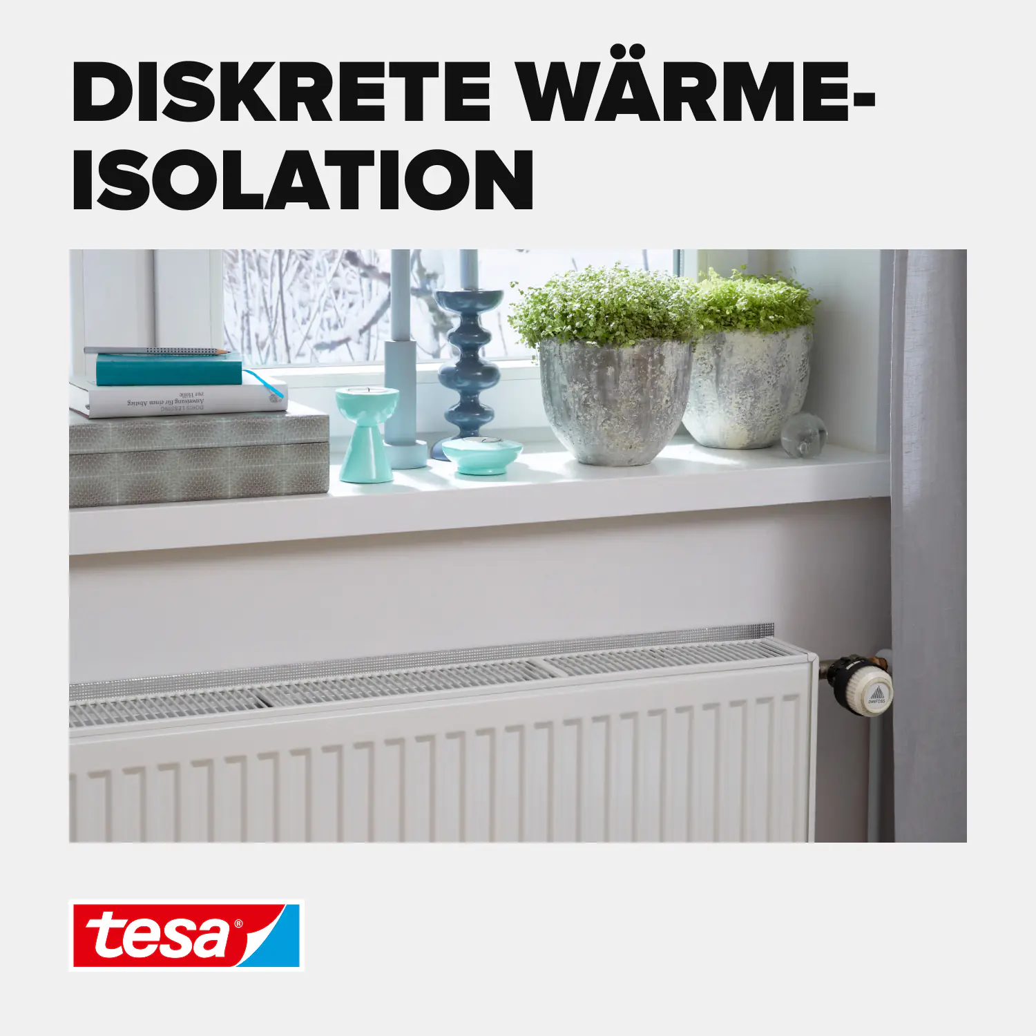 tesa Insulation Reflektorfolie für Heizkörper Heat Reflect 1 x 0,7 m