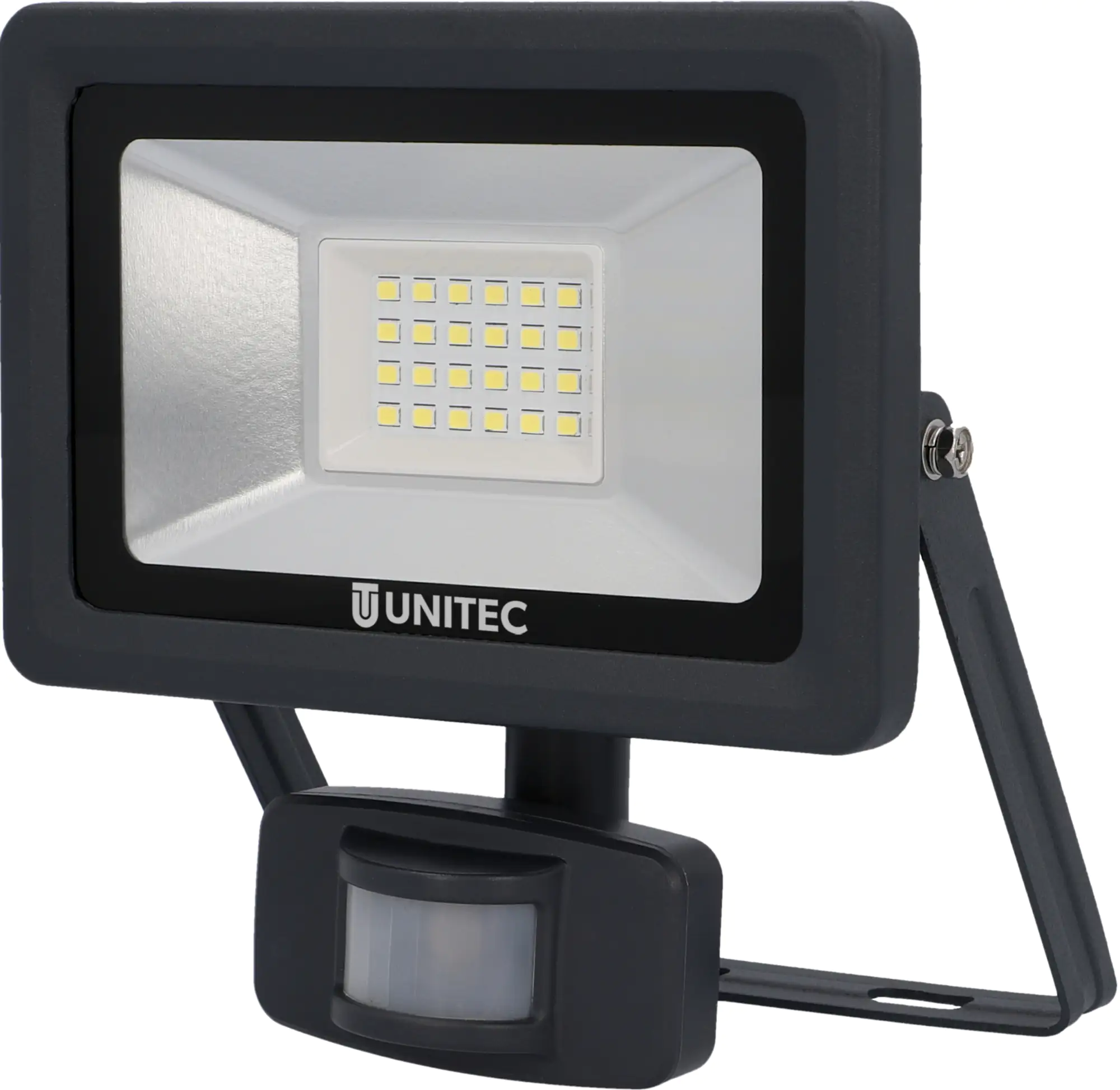 UniTec LED Strahler anthrazit mit Bewegungsmelder 14 W 1700 lm