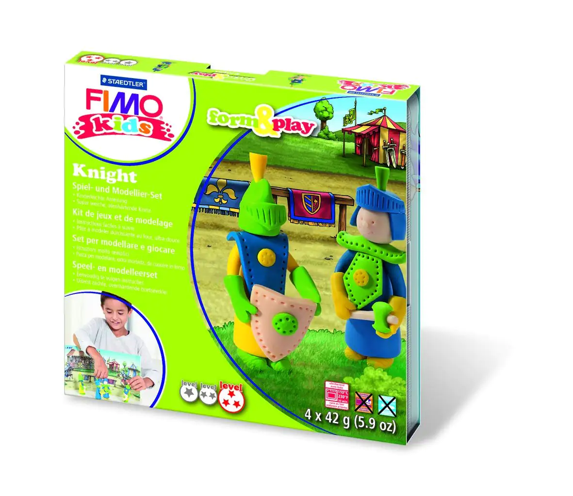 Fimo Modelliermasse kids form & play Knight