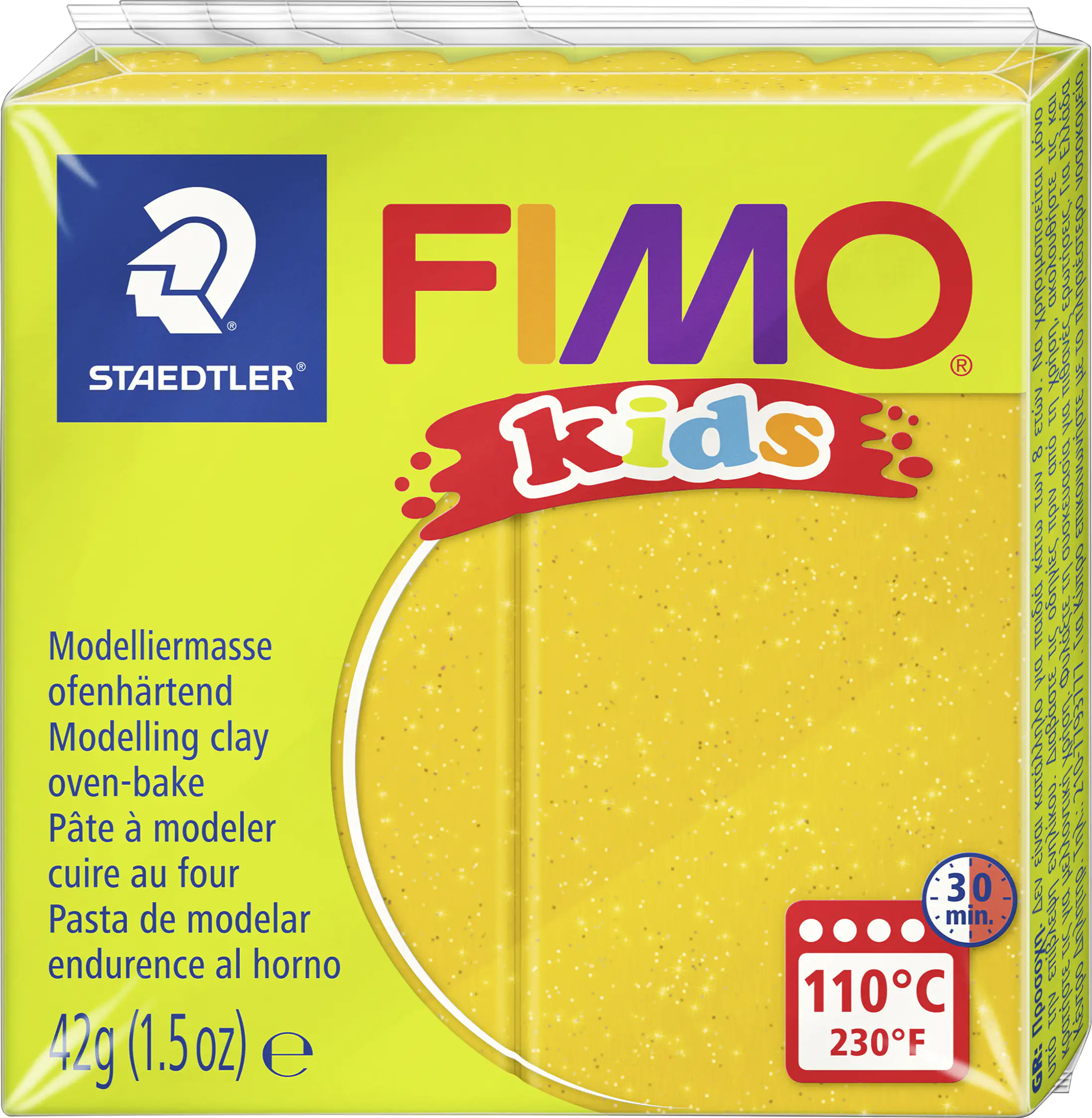 Fimo Kids Modelliermasse glitter gold 42 g