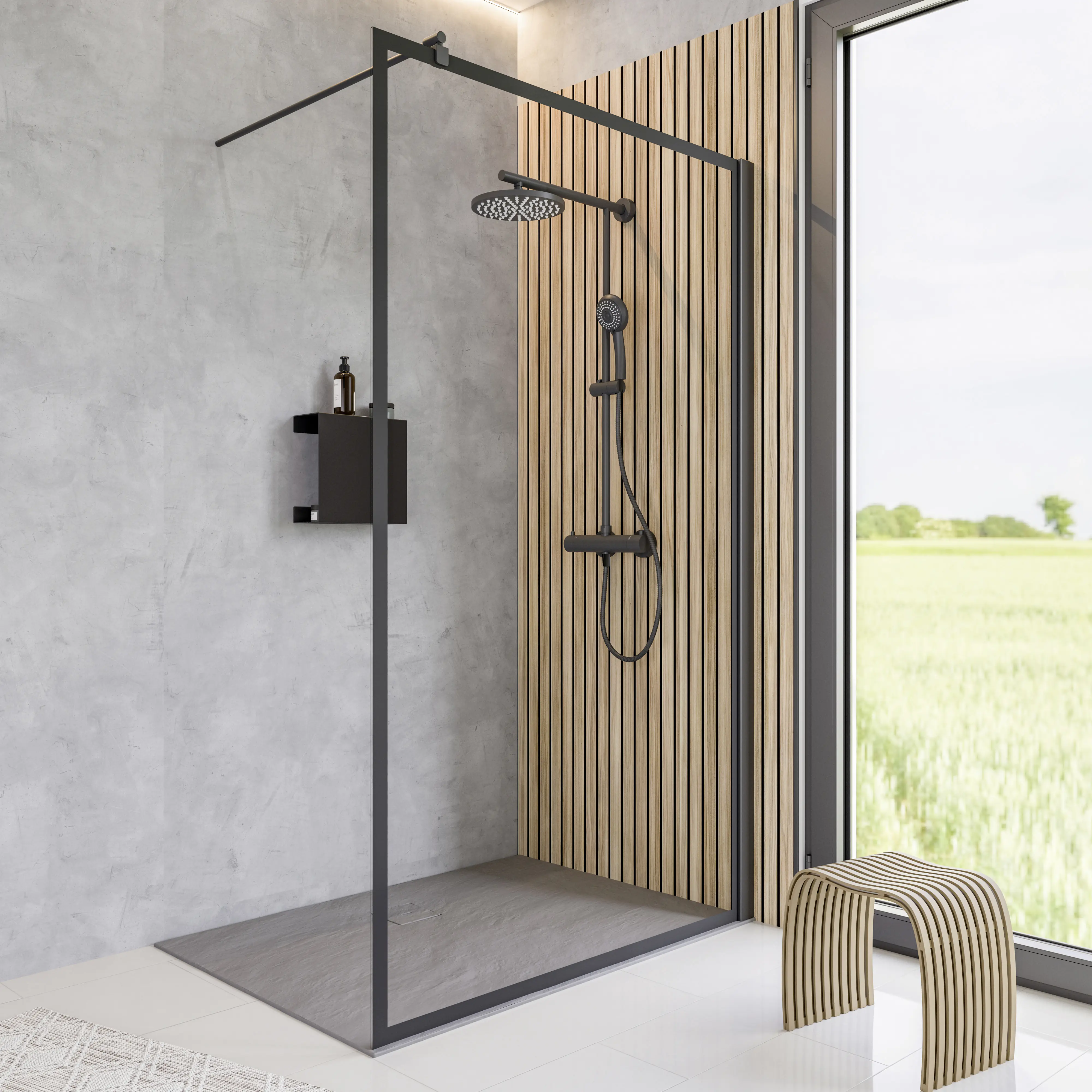 Schulte Duschwand Alexa Style 2.0 Walk In 140 x 200 cm