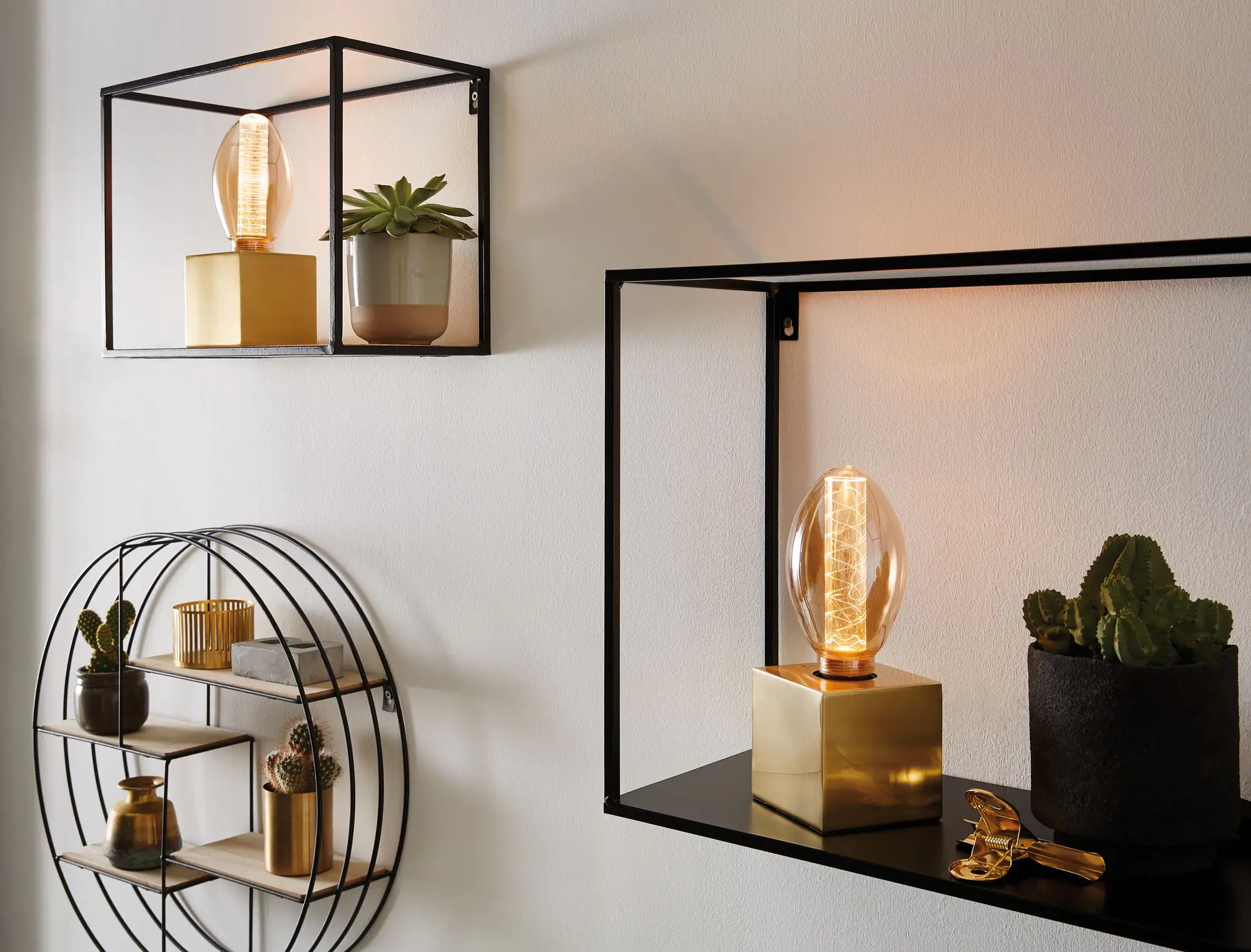 Paulmann LED Leuchtmittel Vintage-Birne B75 E27 4 W gold mit Innenkolben