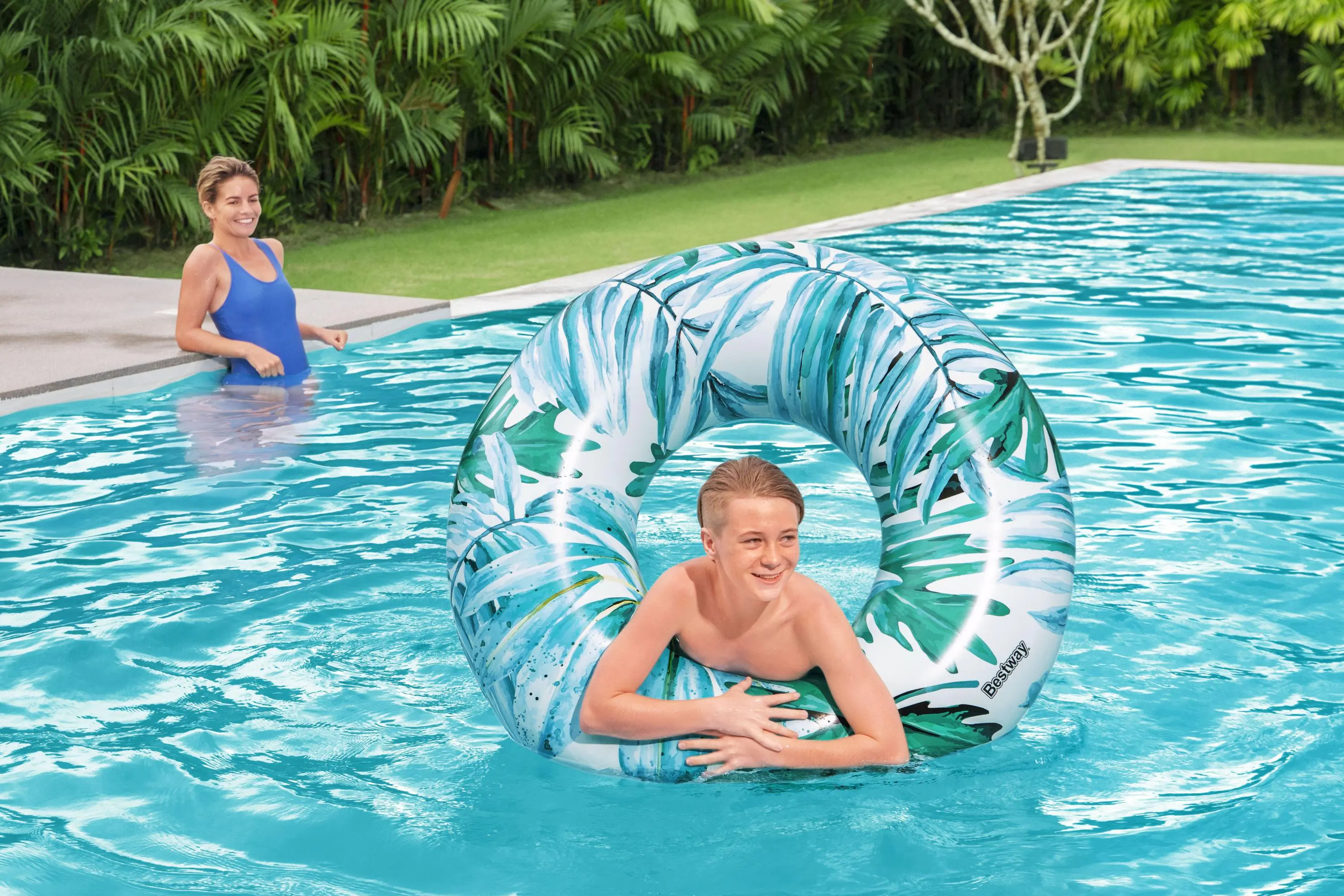 Bestway Schwimmring Tropical Palms Ø 119 cm 2-fach sortiert