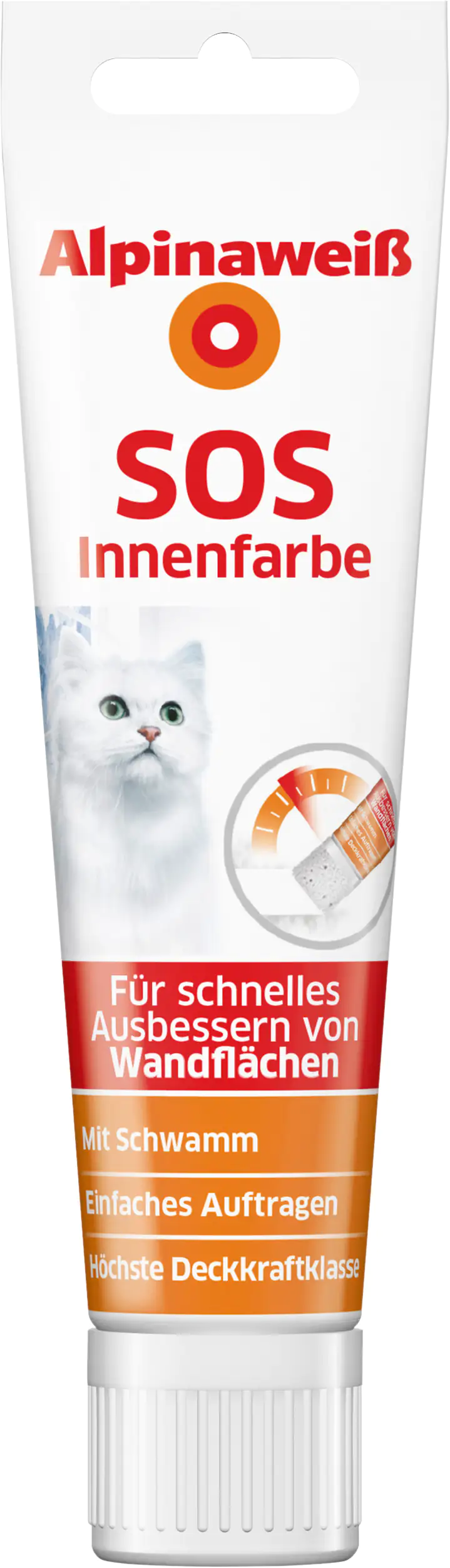 Alpinaweiß SOS Wandfarbe 100 ml weiß matt