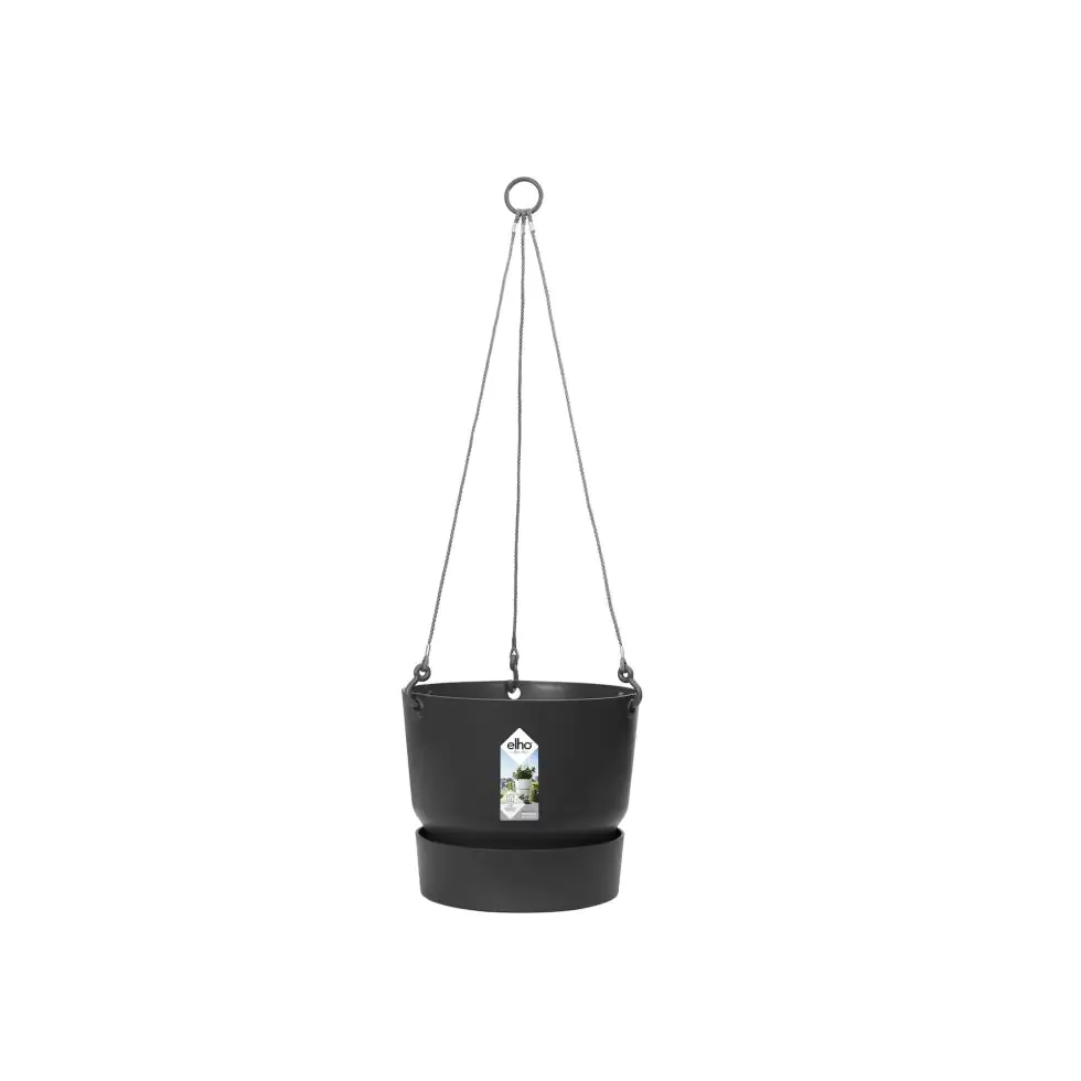 Elho Hängeampel Greenville schwarz Ø 24 cm