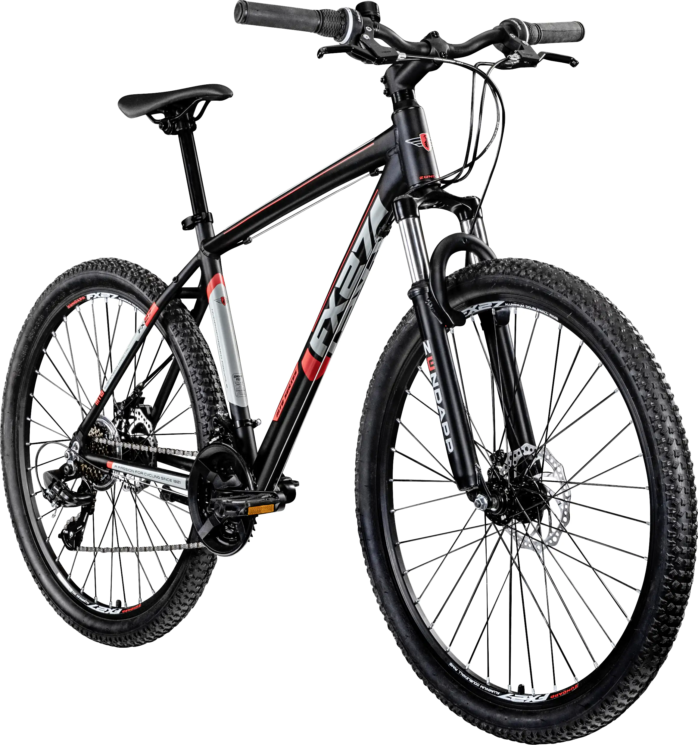 Zündapp Mountainbike FX27 650B MTB Hardtail 27,5 Zoll RH 48cm 21-Gang schwarz rot