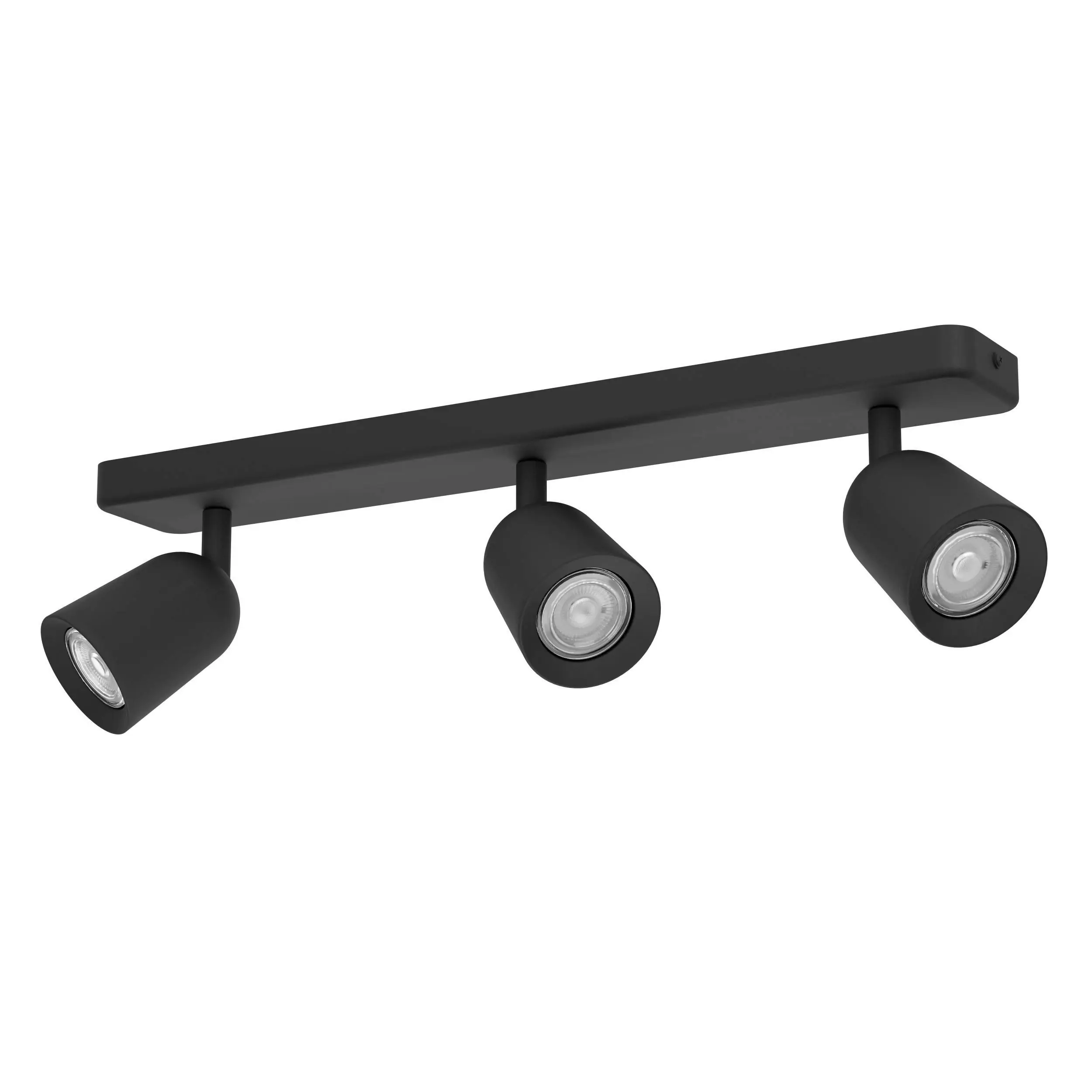Eglo Leuchten 3er Spot Camaldoli schwarz 52 x 12 cm
