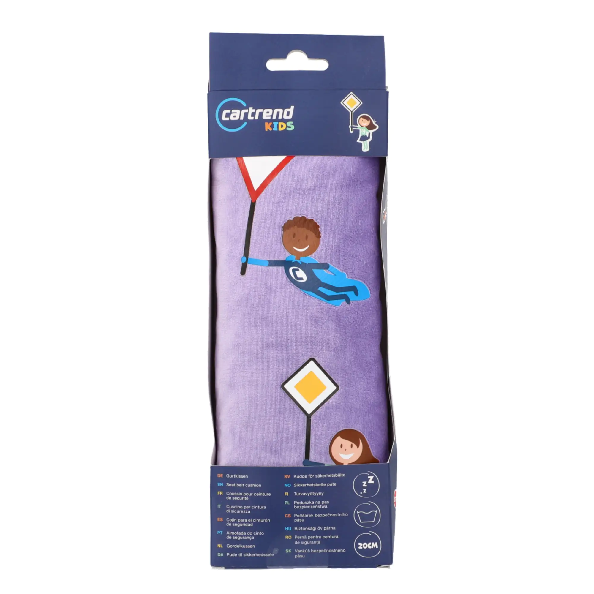 Cartrend Kids Gurtkissen lila
