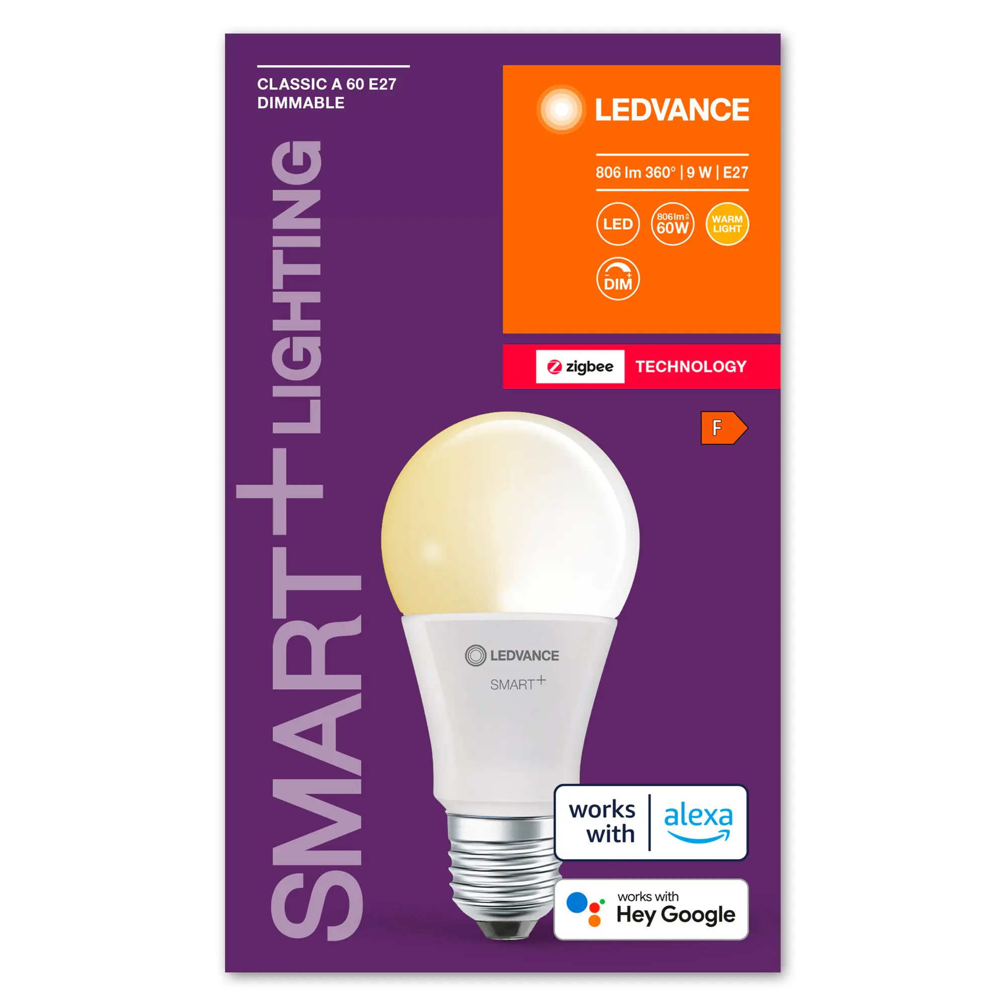 Ledvance Smart ZigBee Leuchtmittel E27 9W 220V matt warmweiß