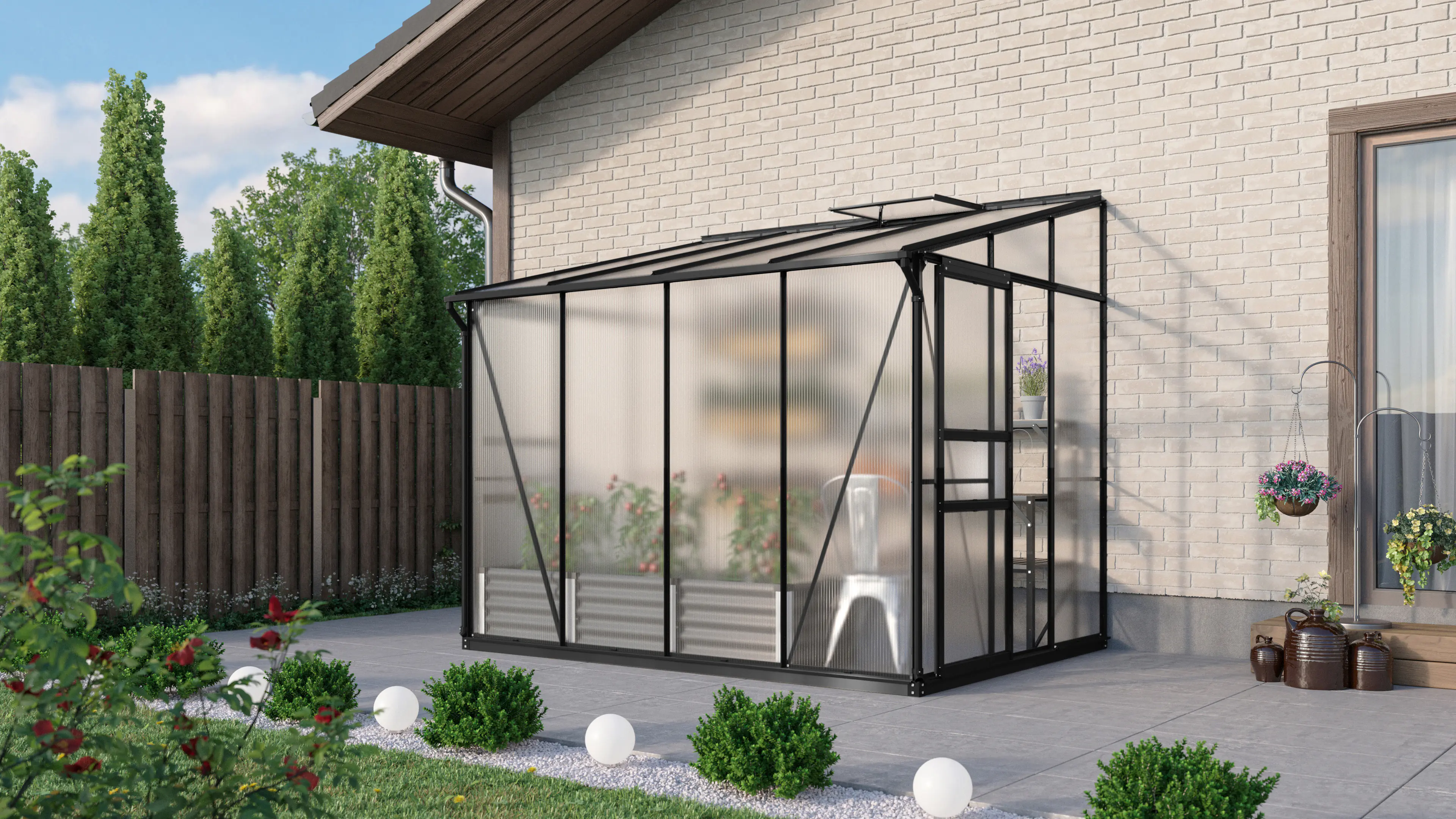 Vitavia Gewächshaus Osiris 5200 201 x 262 cm 6 mm HPK