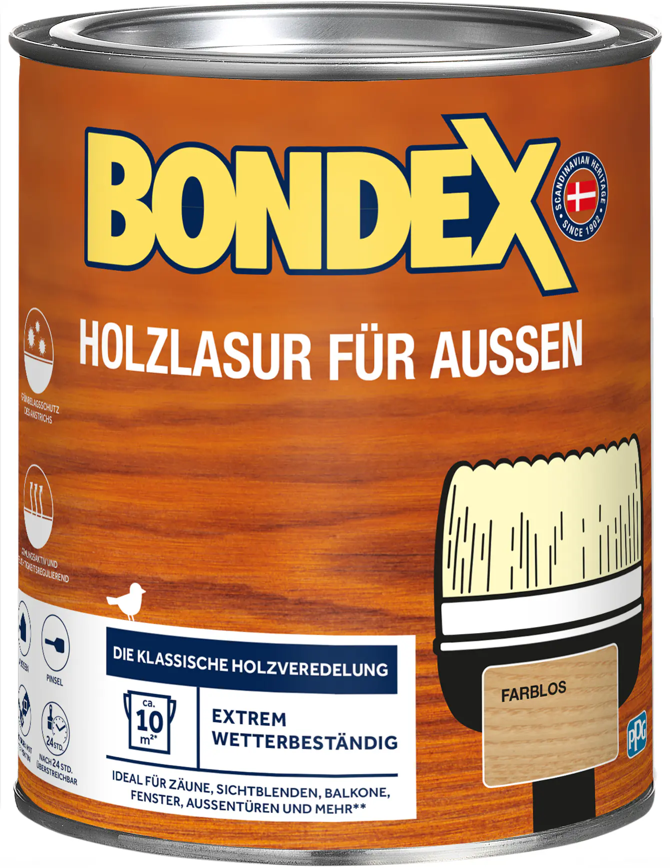 Bondex Holzlasur für Außen 750 ml farblos